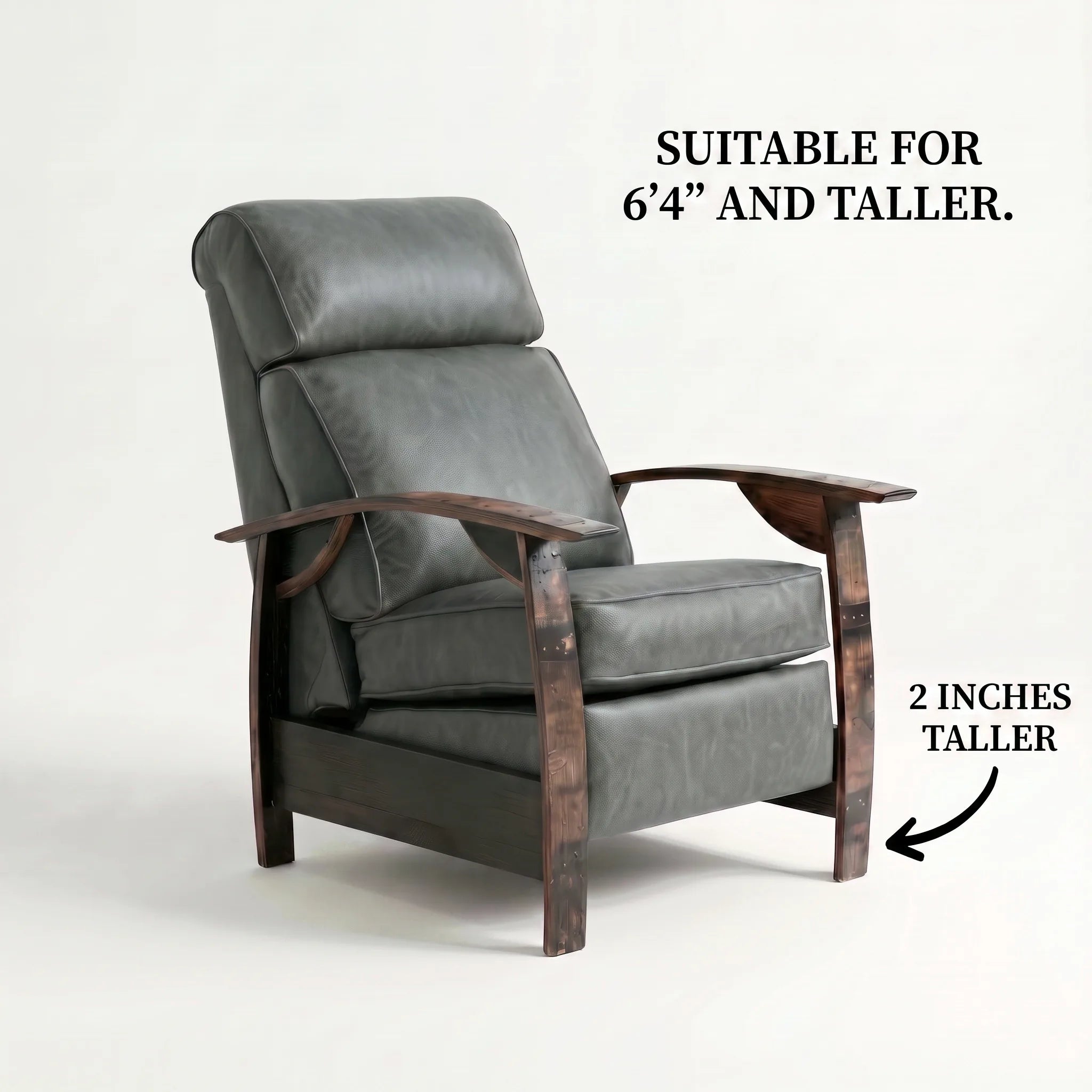 Bad Ass Recliners 01 Big And Tall Gray Hero Angle Closed W Text Edit