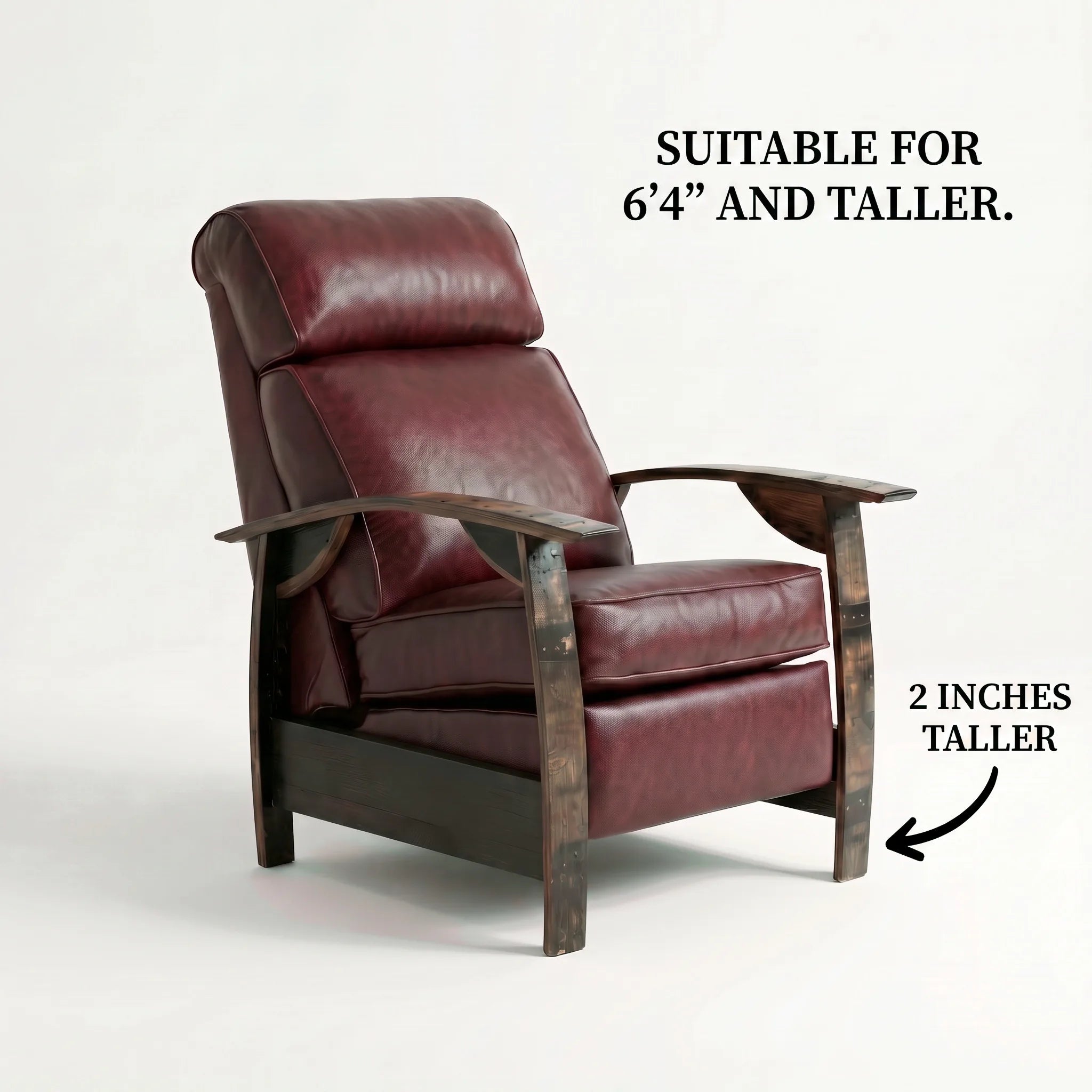 Bad Ass Recliners 01 Big And Tall Oxblood Hero Angle Closed W Text Edit