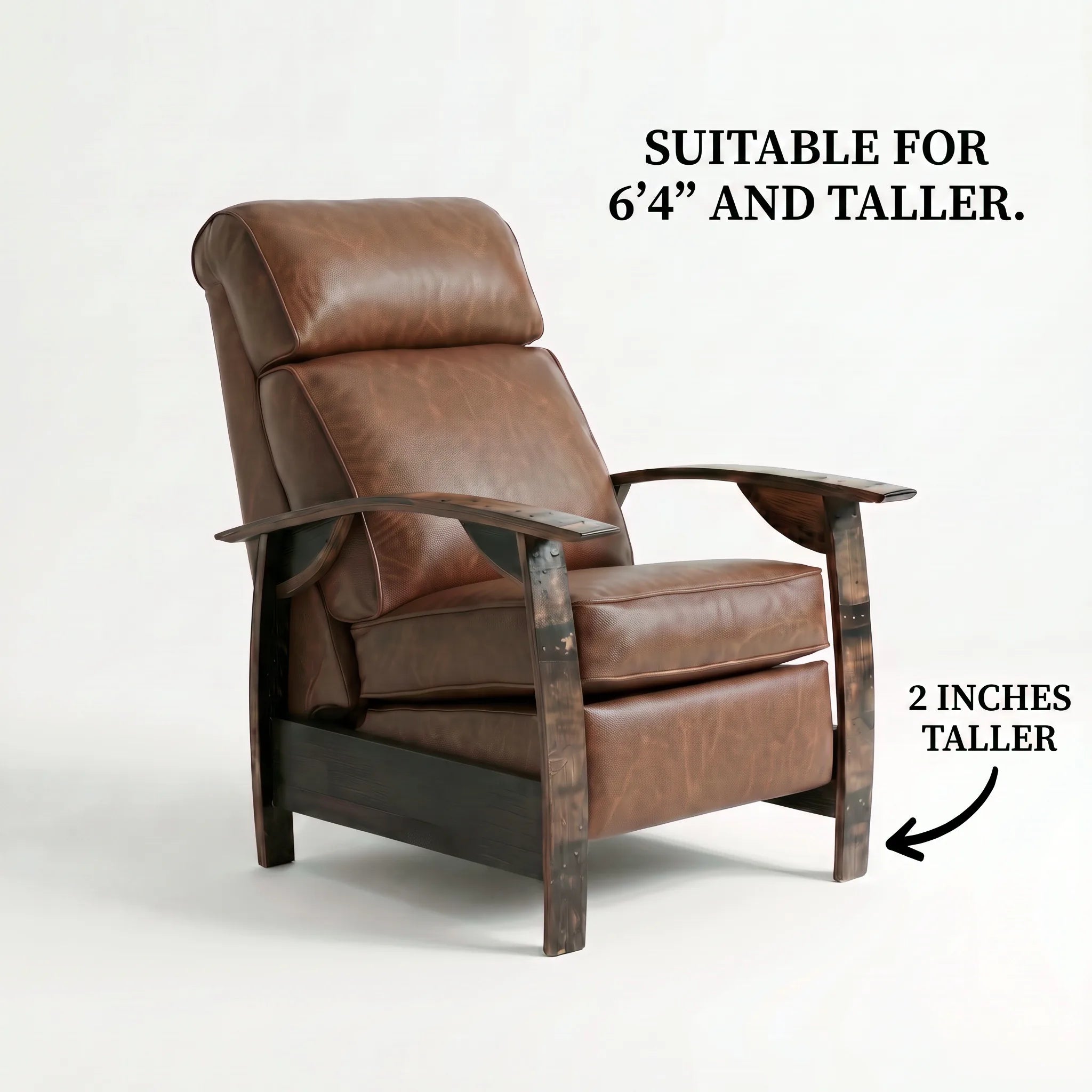 Bad Ass Recliners 01 Big And Tall Whiskey Hero Angle Closed W Text Edit