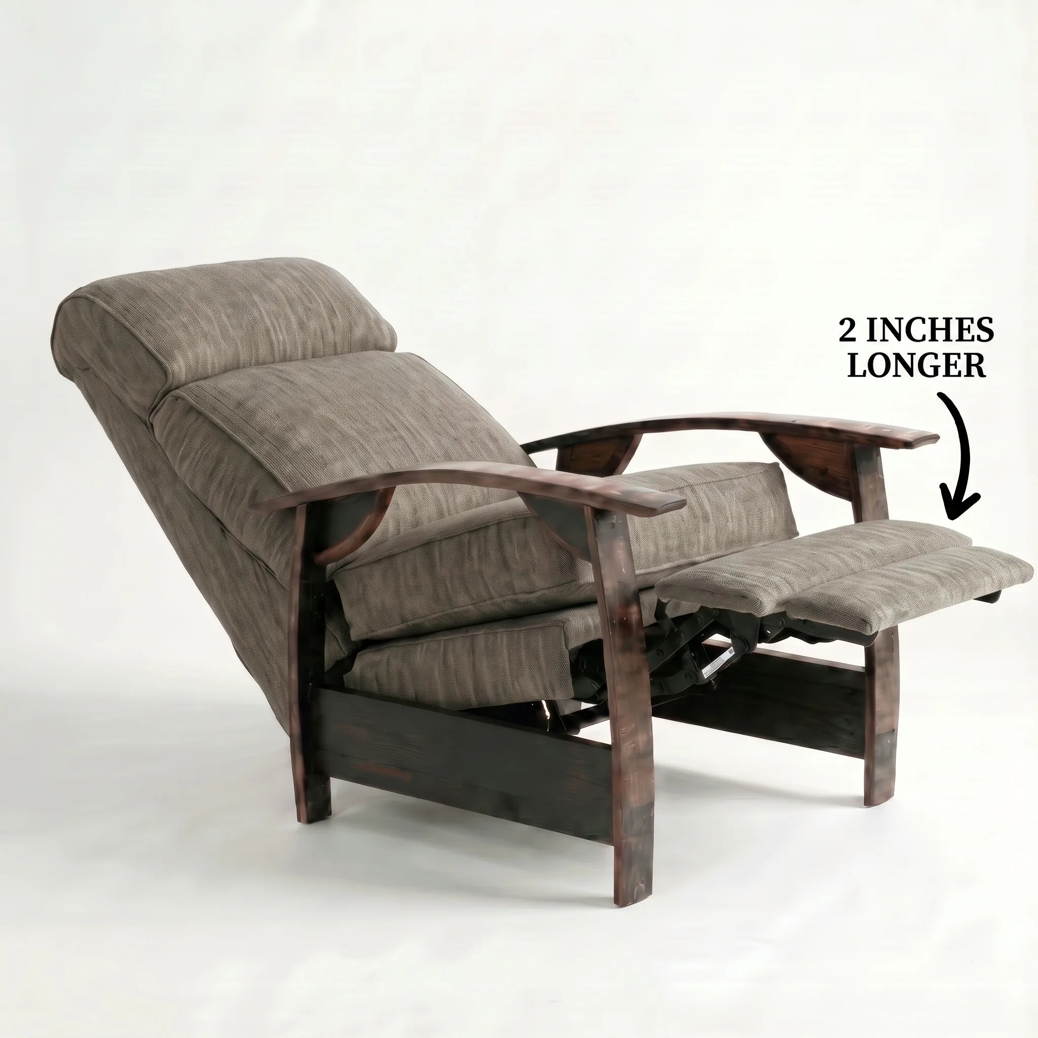 Bad Ass Recliners 02 Big And Tall Coffee Plush Fabric Hero Angle Reclined W Text Edit