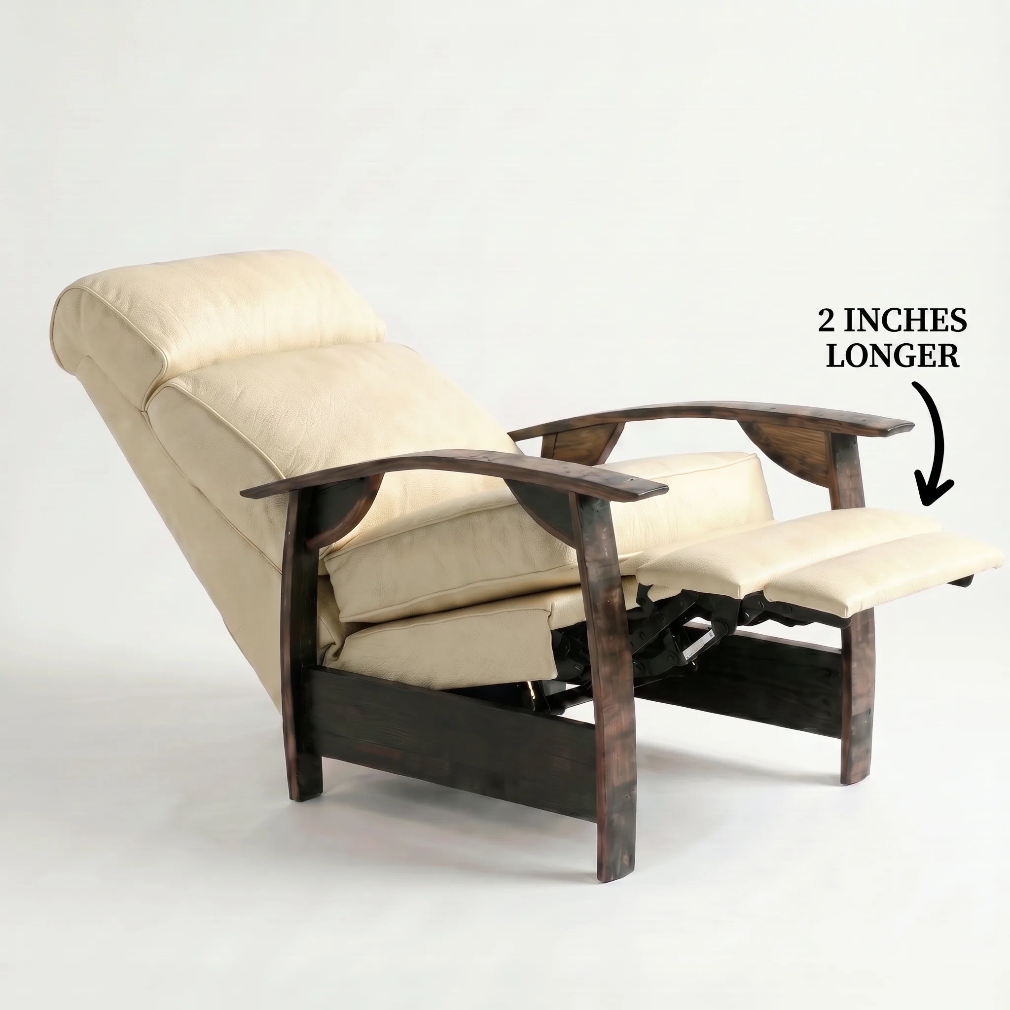 Bad Ass Recliners 02 Big And Tall French Vanilla Hero Angle Reclined W Text Edit