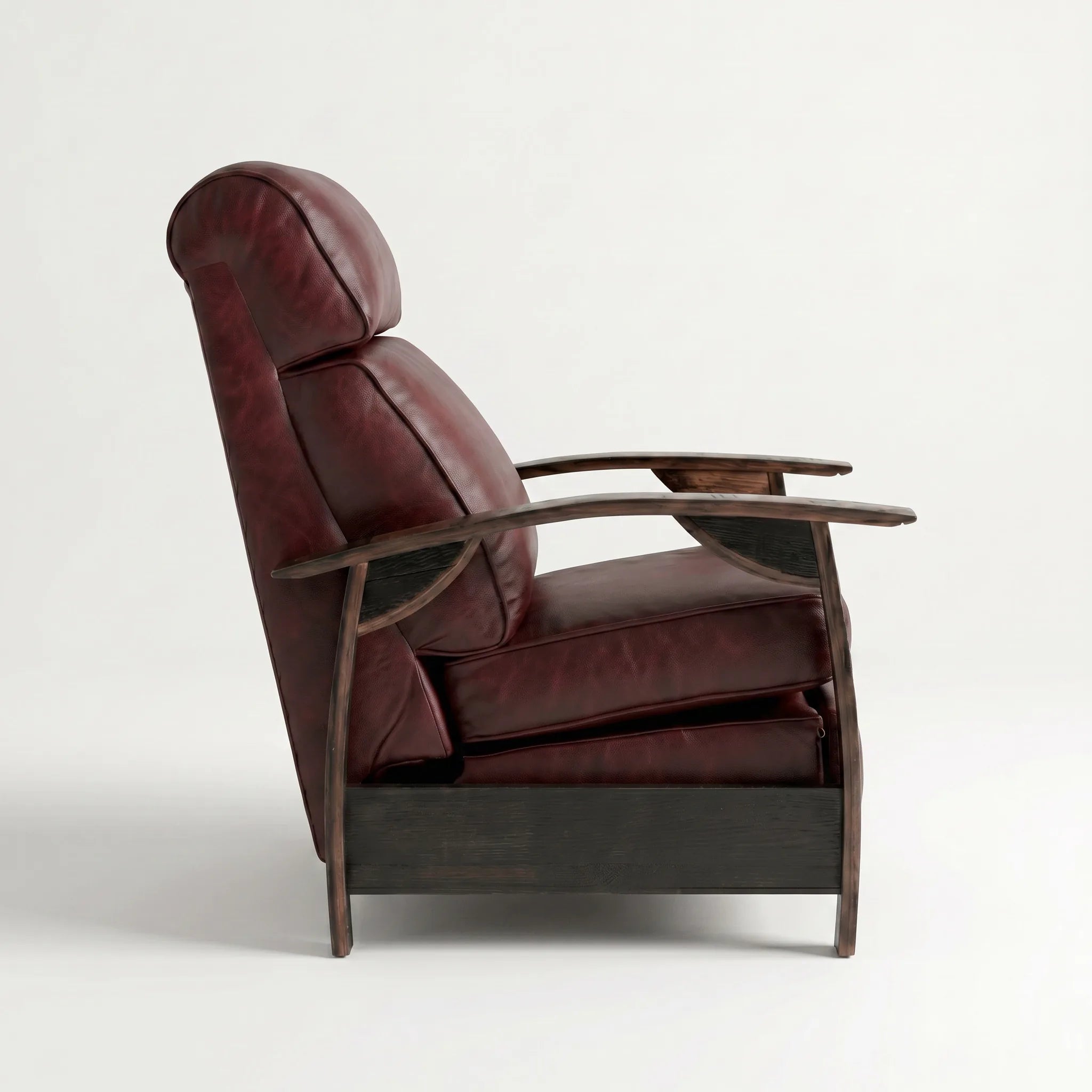 Bad Ass Recliners 03 Saloon Oxblood Side On Closed
