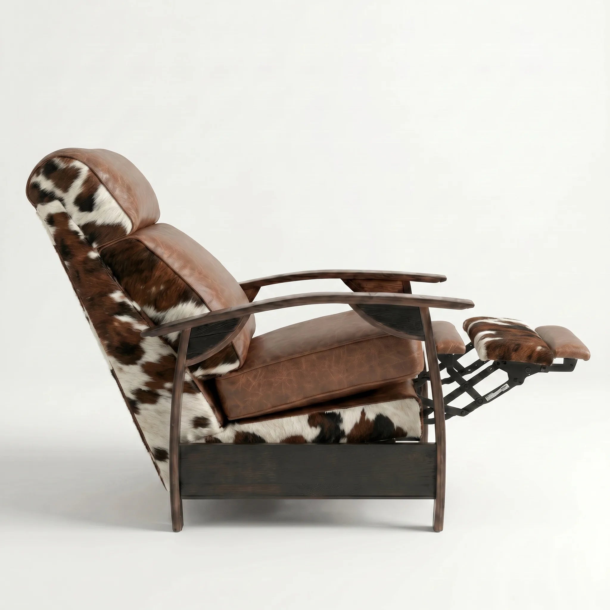 Bad Ass Recliners 04 Tri Color Hide Side On Reclined Pos