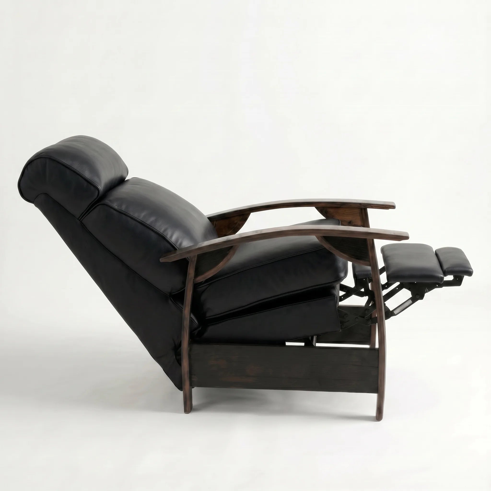Bad Ass Recliners 05 Regent Black Side On Reclined Pos