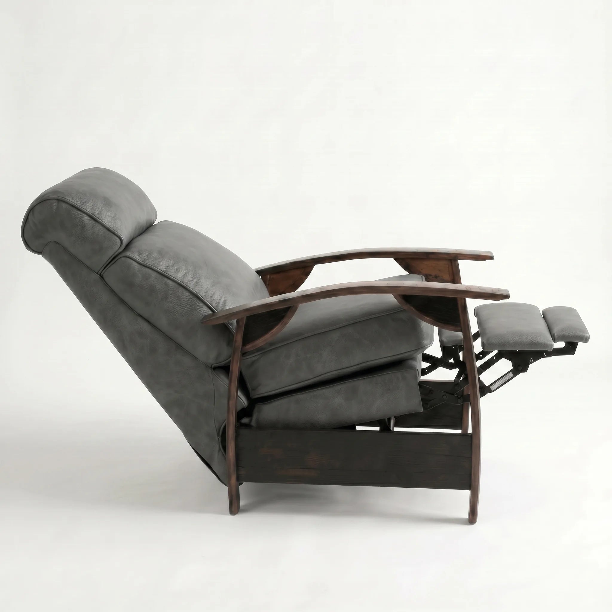 Bad Ass Recliners 05 Saloon Gray Side On Reclined Pos