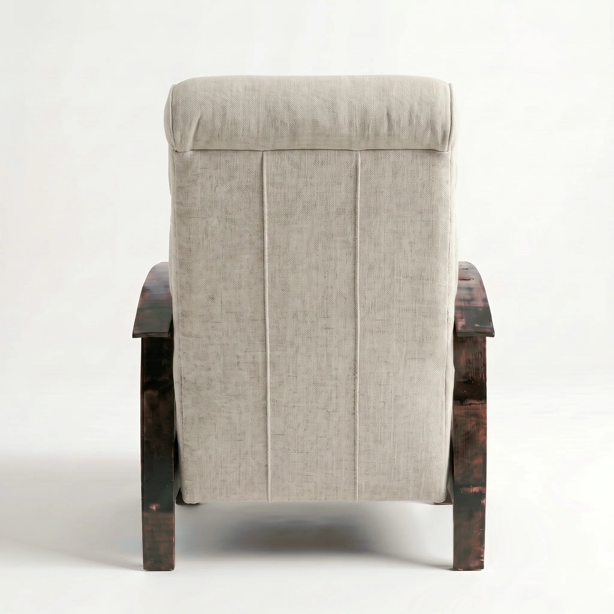 Bad Ass Recliners 06 Big And Tall Gray Plush Fabric Back Closed Edit
