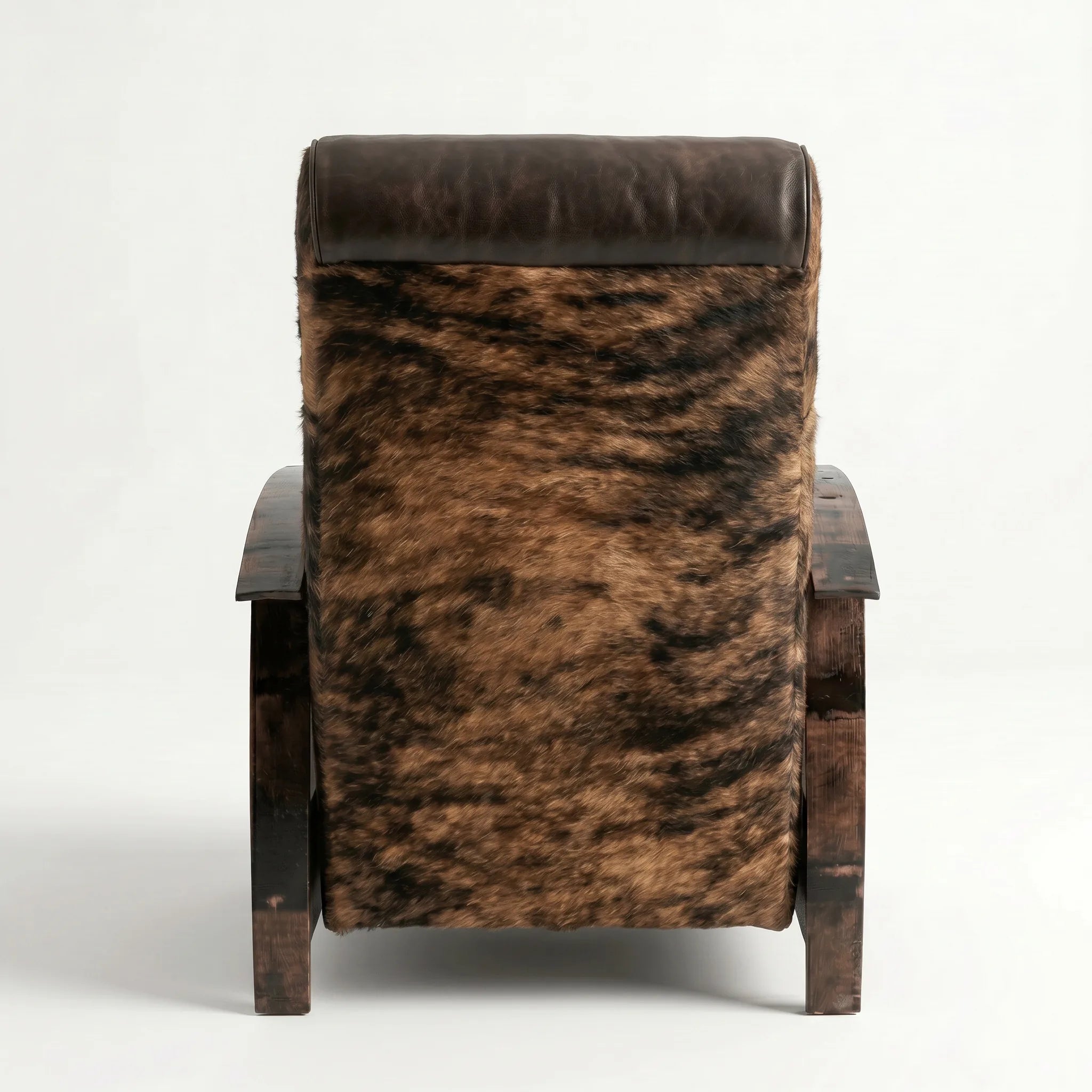 Bad Ass Recliners 06 Brindle Hide Back Closed