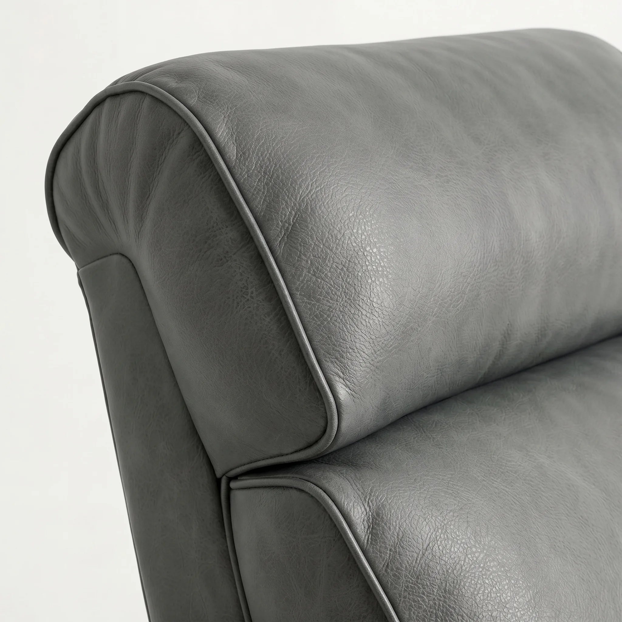 Bad Ass Recliners 08 Big And Tall Gray Headrest Closeup