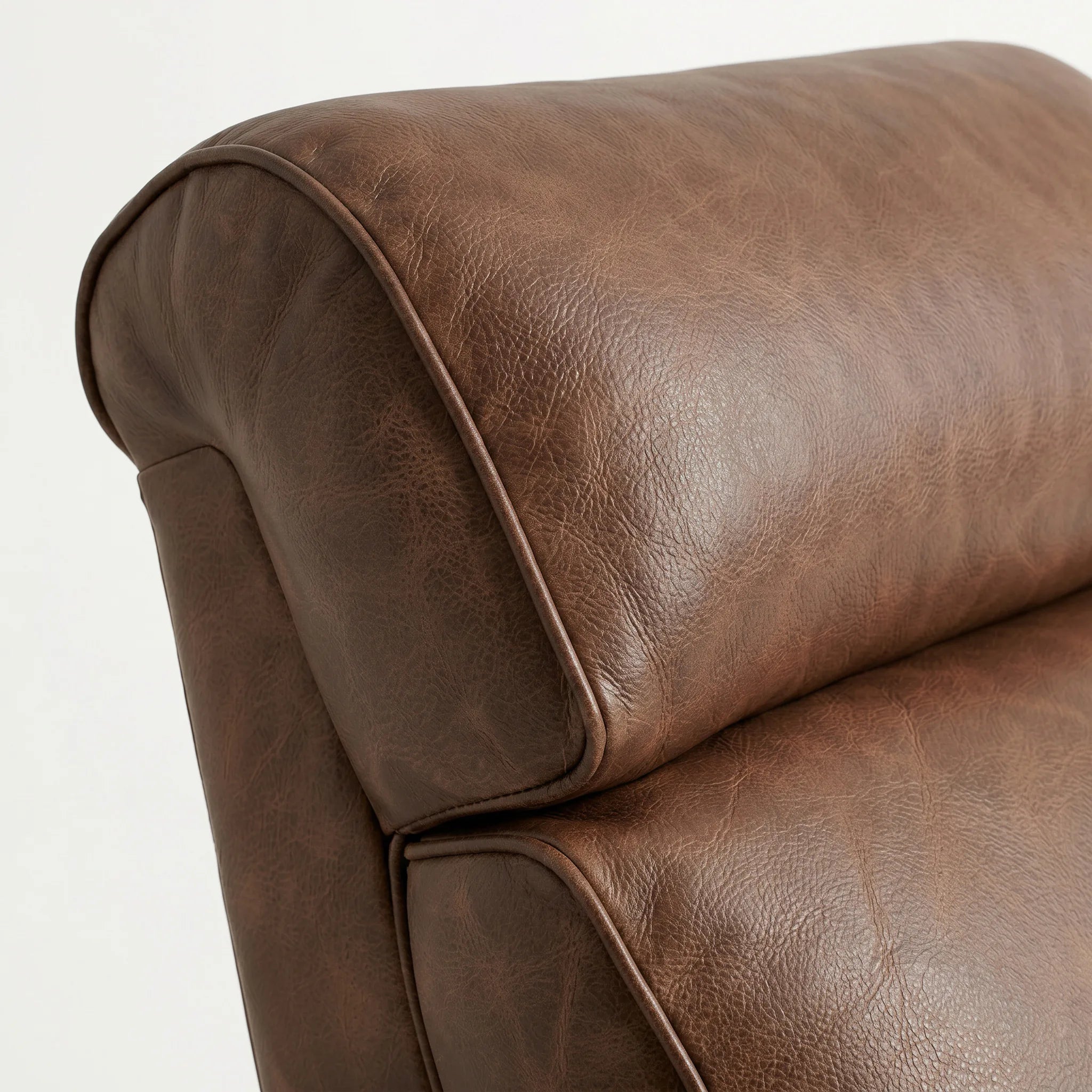 Bad Ass Recliners 08 Big And Tall Whiskey Headrest Closeup