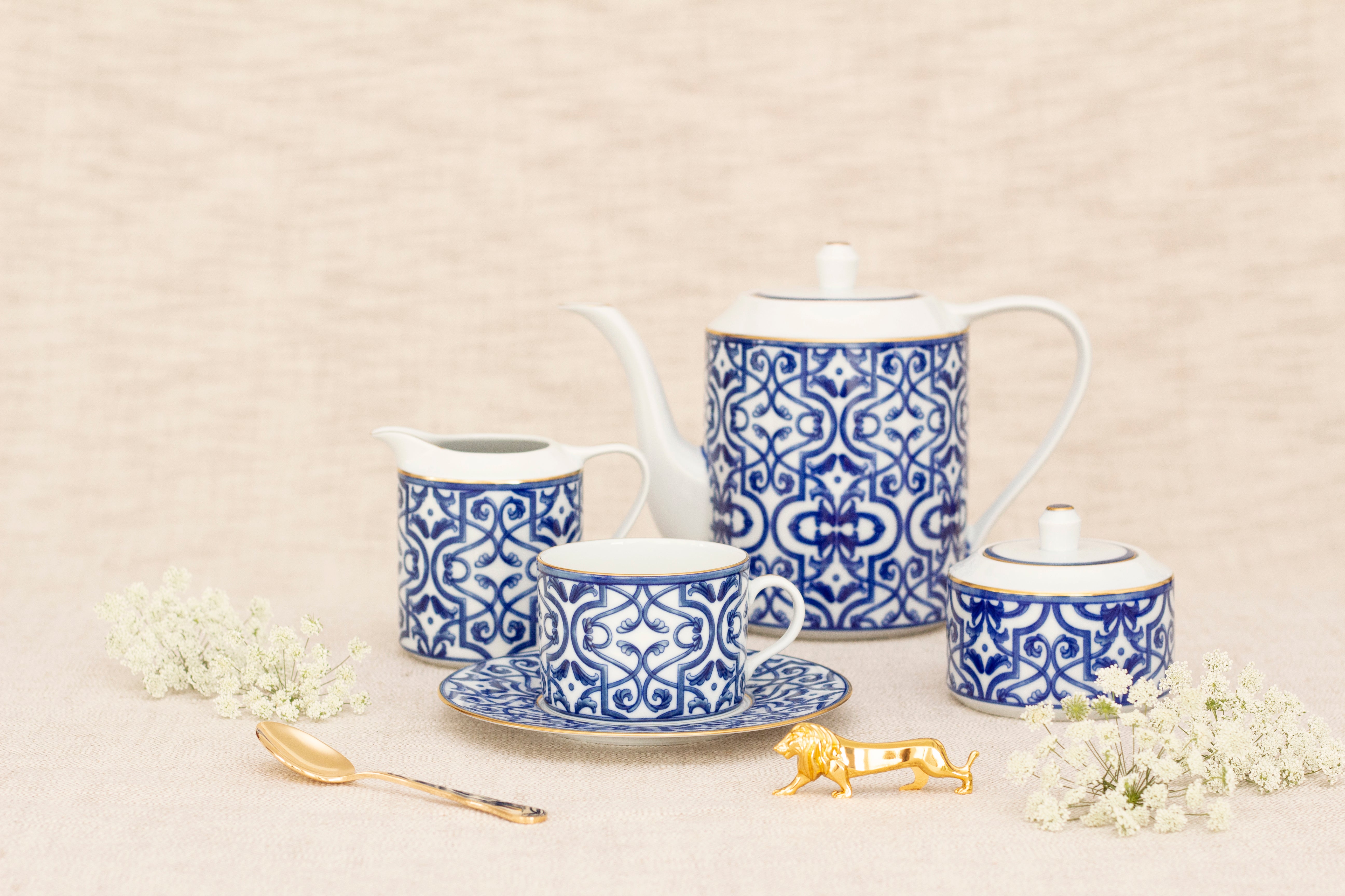 Casanoi Blue Legacy 11 Piece Gift Set Tea Service For 4