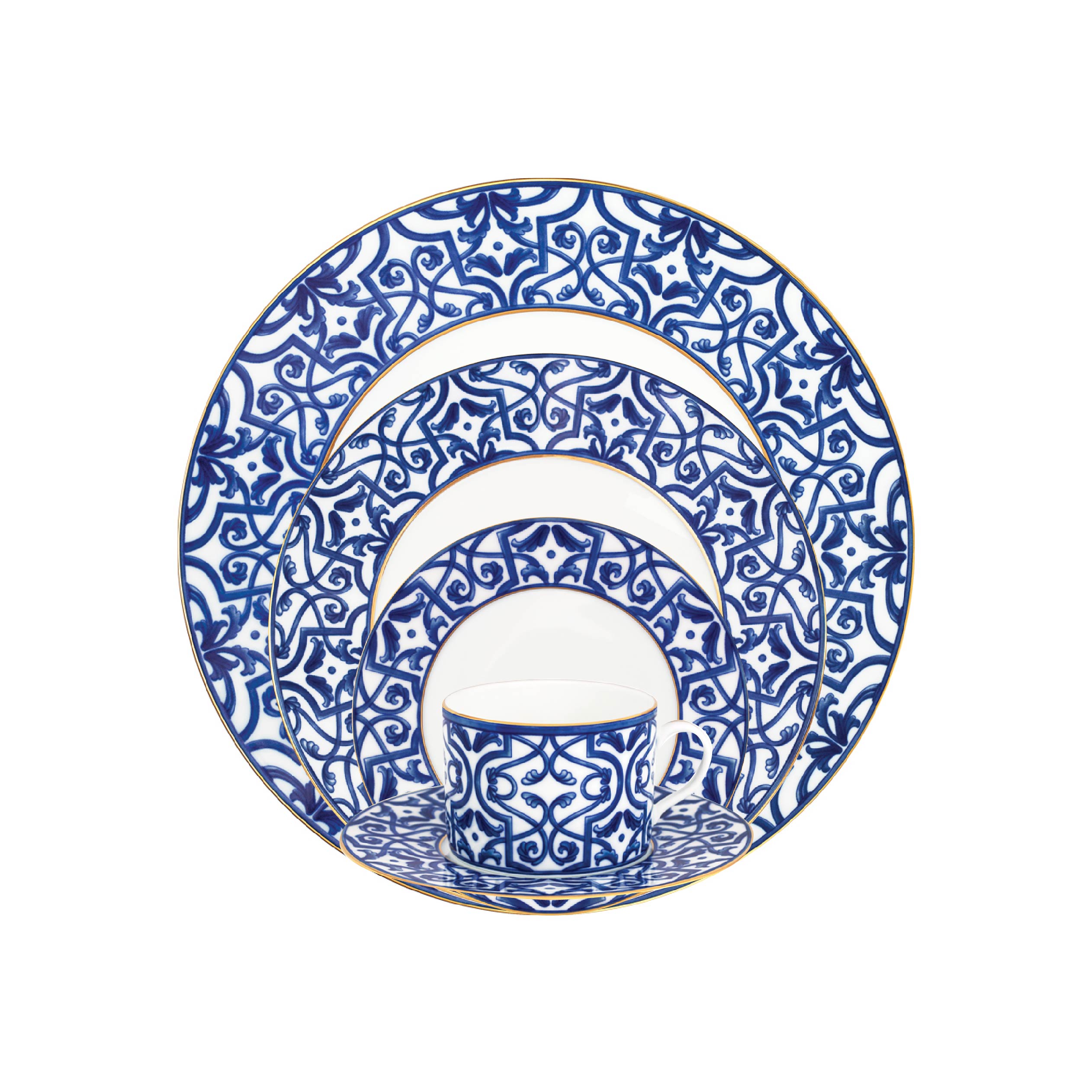 Casanoi Blue Legacy 6 Piece Dinner Setting Pack Of 4