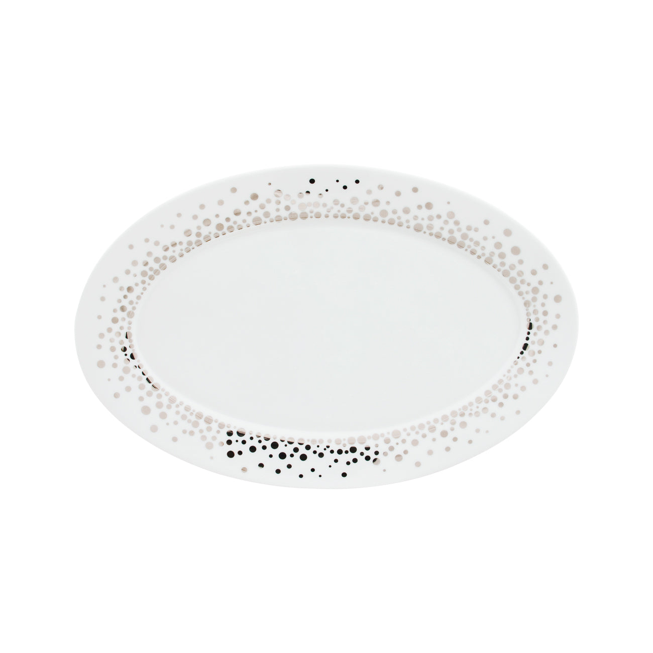 Casanoi Silver Rain Small Oval Platter