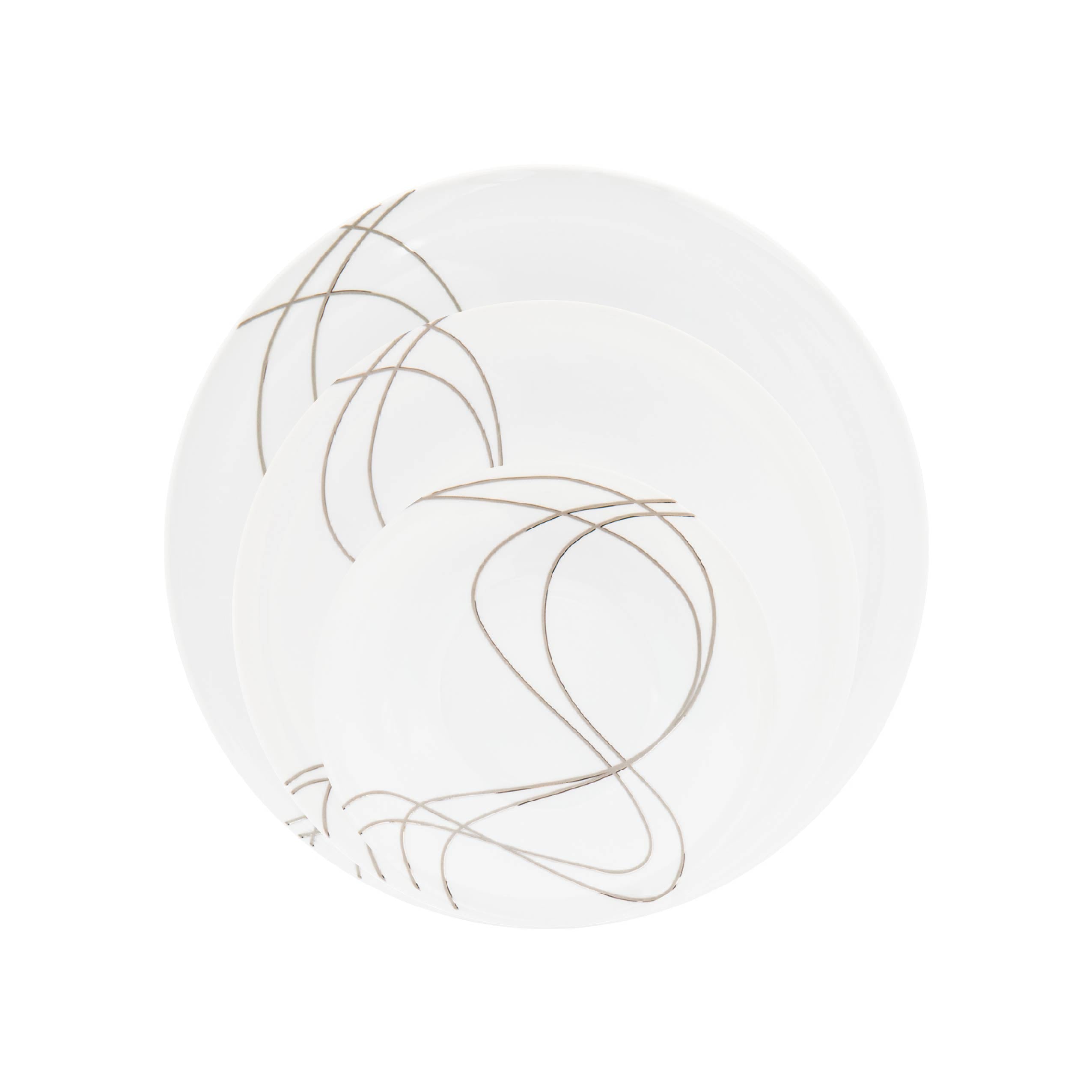 Casanoi Wave 5 Piece Dinner Setting 4 Pack