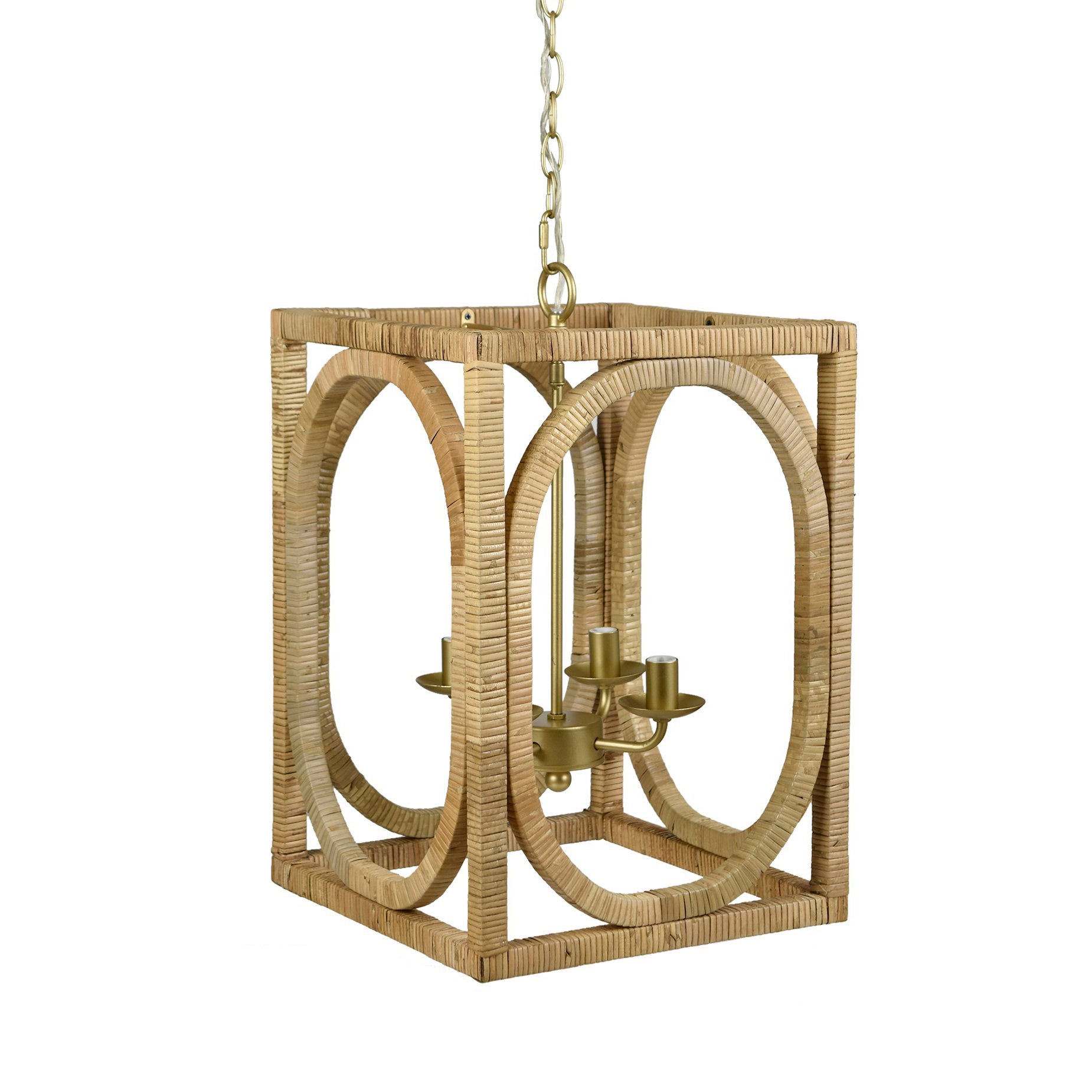 Crestview Alyssa Rattan Pendant Light