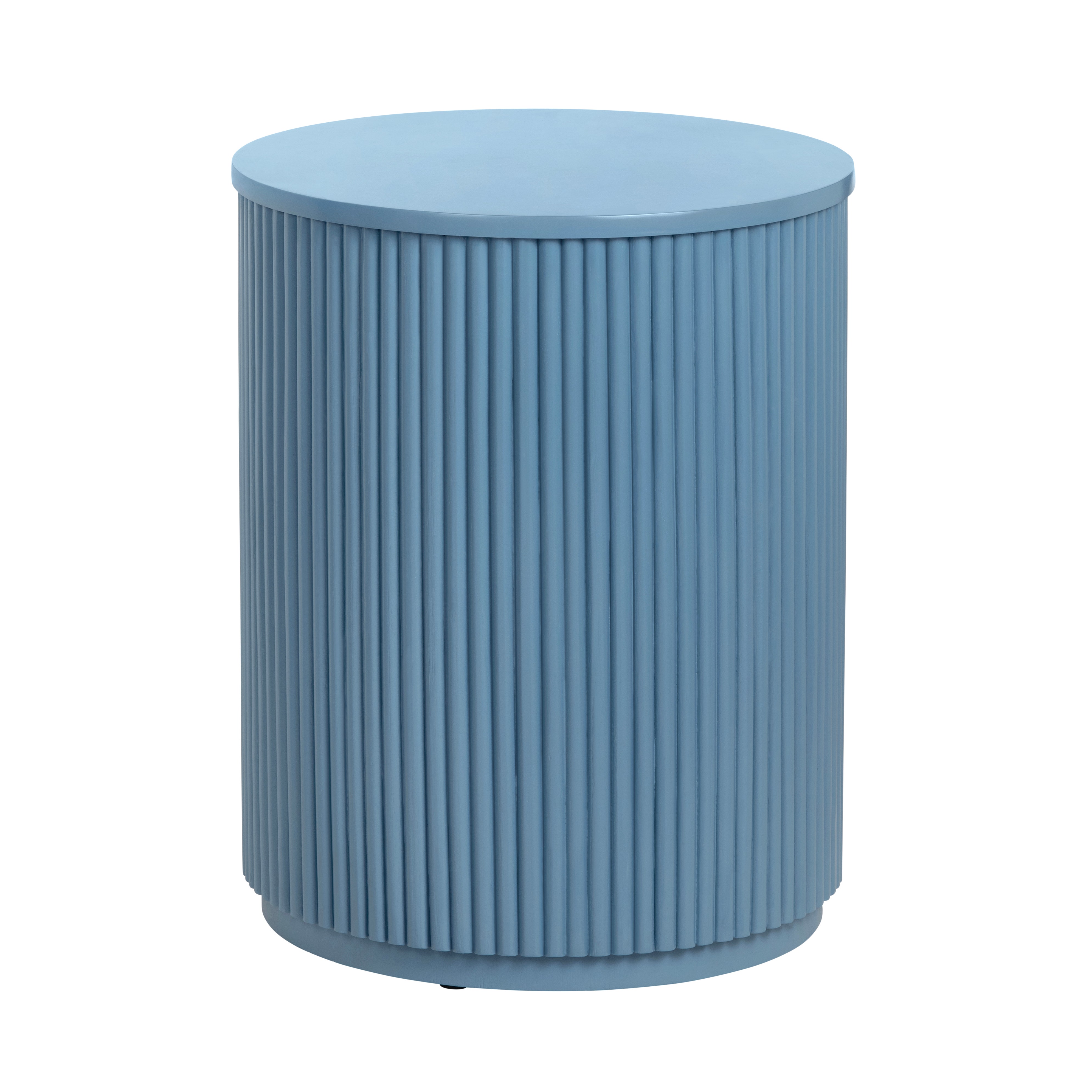 Crestview Astoria Accent Table Blue