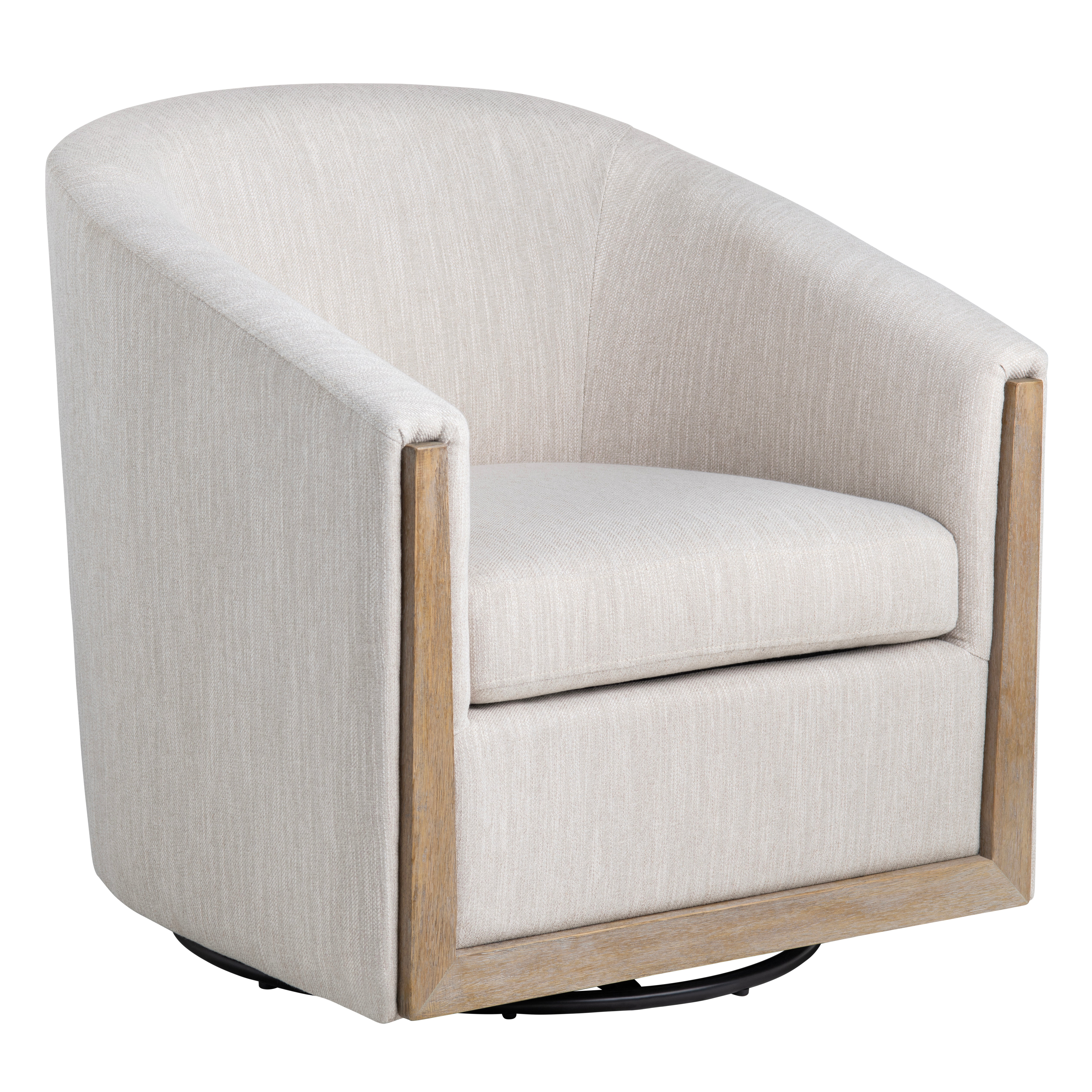 Crestview Bennett Swivel Accent Chair