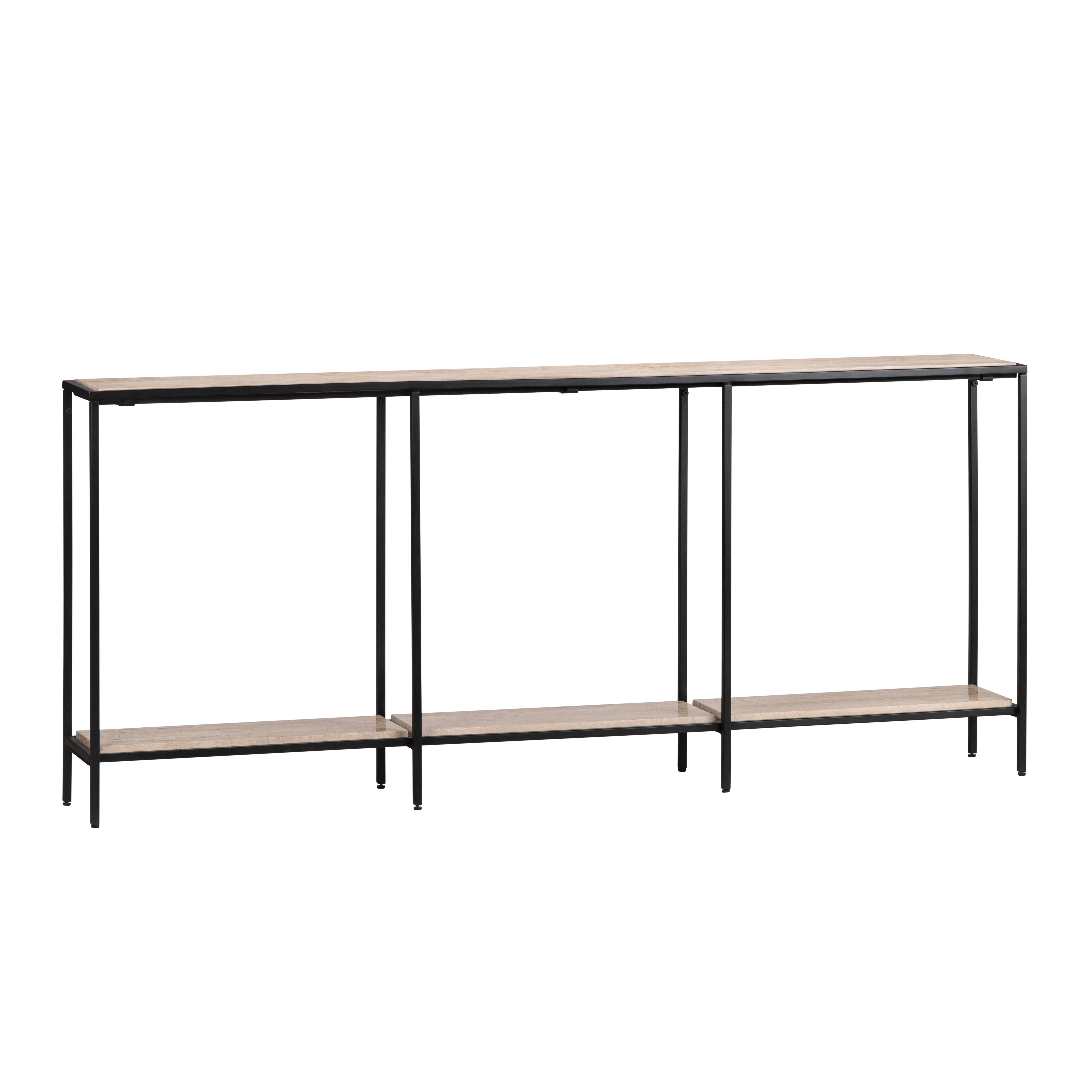 Crestview Crosby Travertine Console Table