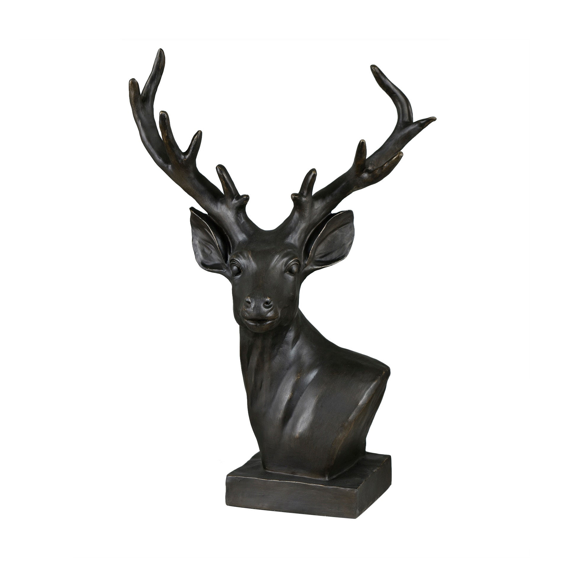 Crestview Dark Brown Hart Sculpture