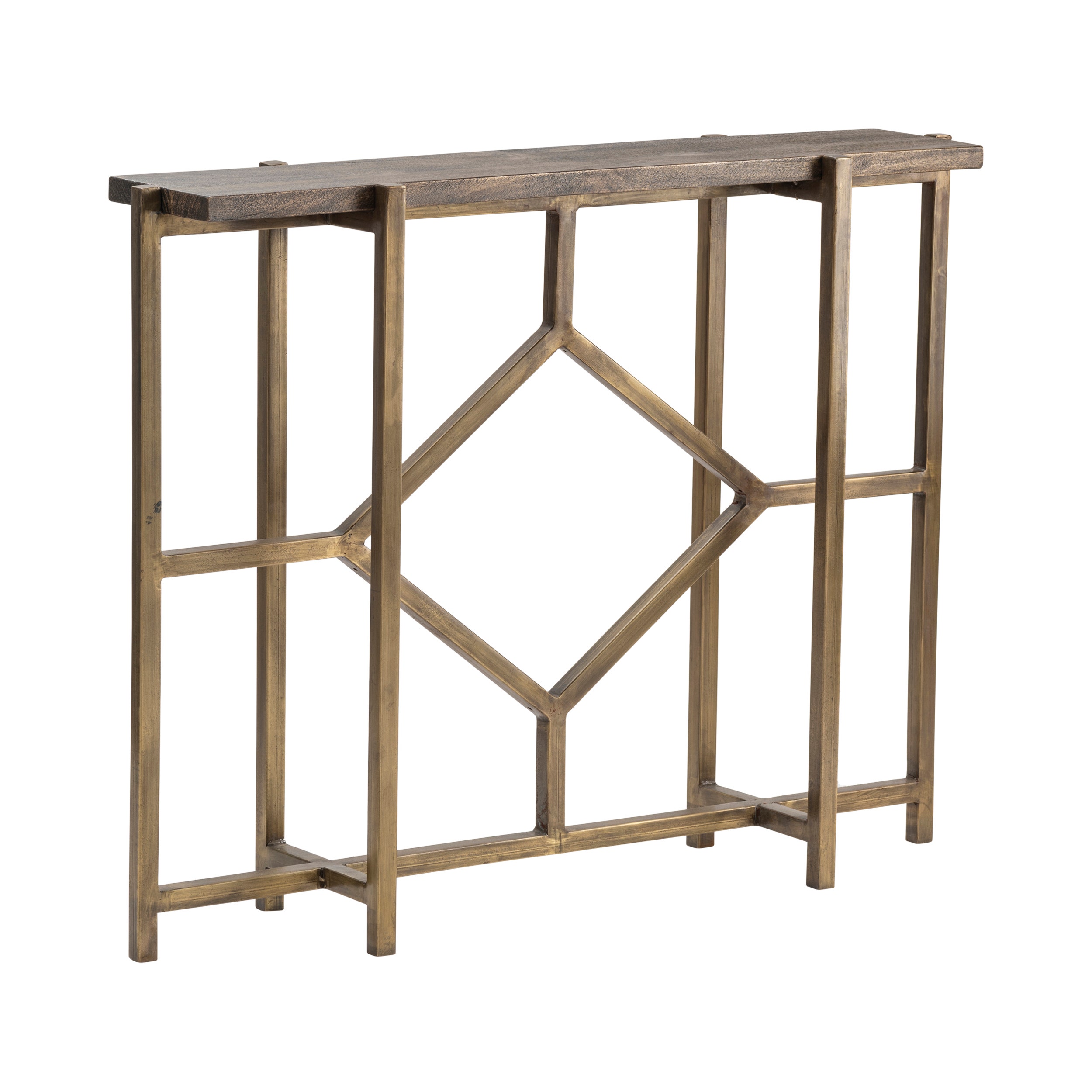 Crestview Diamond Console Table