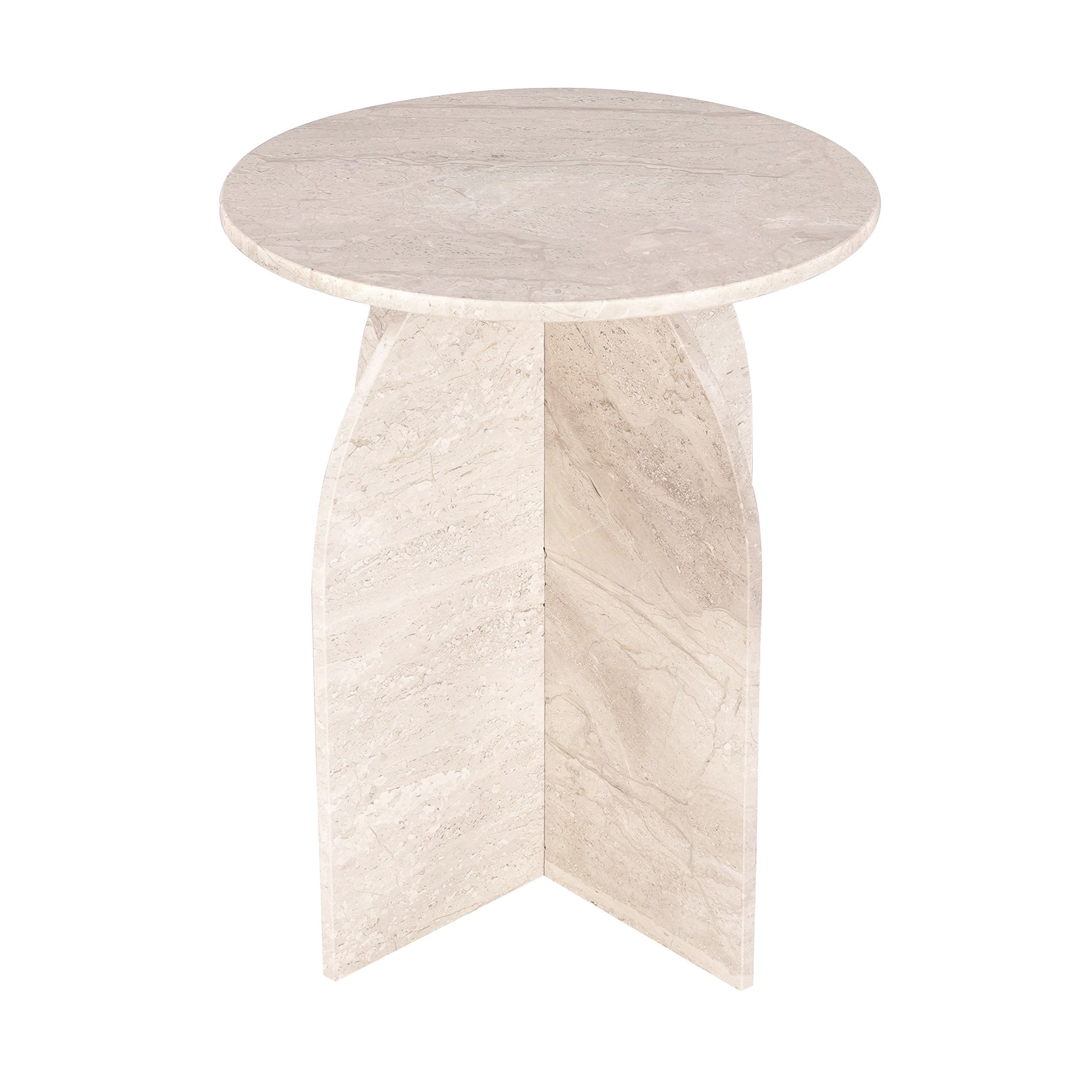 Crestview Florence Dyna Marble Side Table