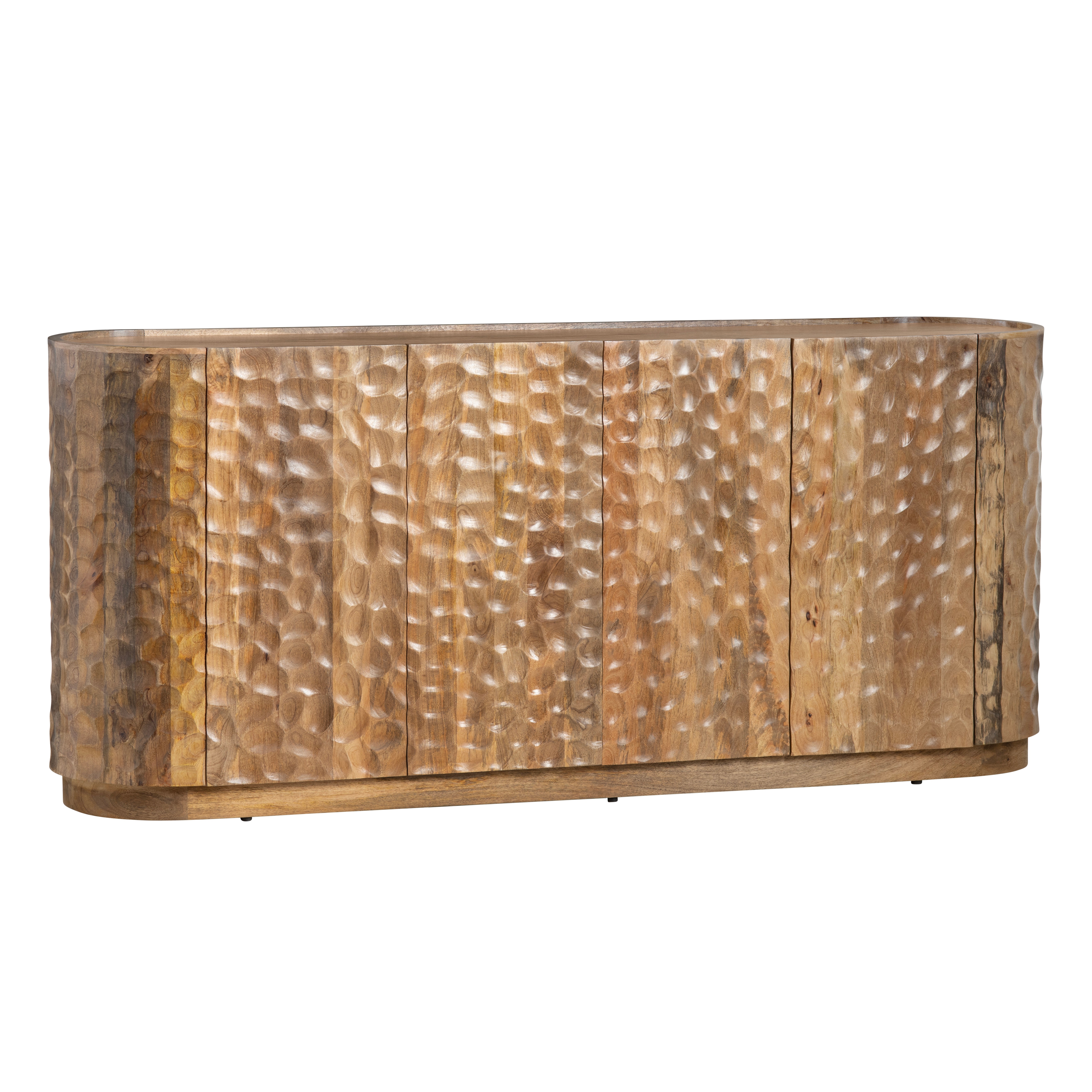 Crestview Gibson Natural Four Door Sideboard