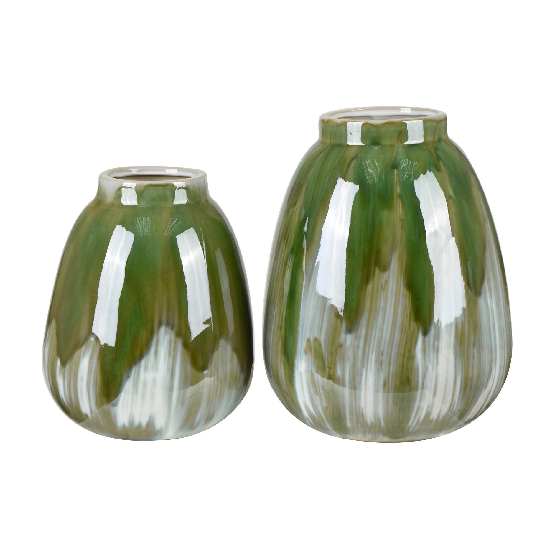 Crestview Green Cluett Vases