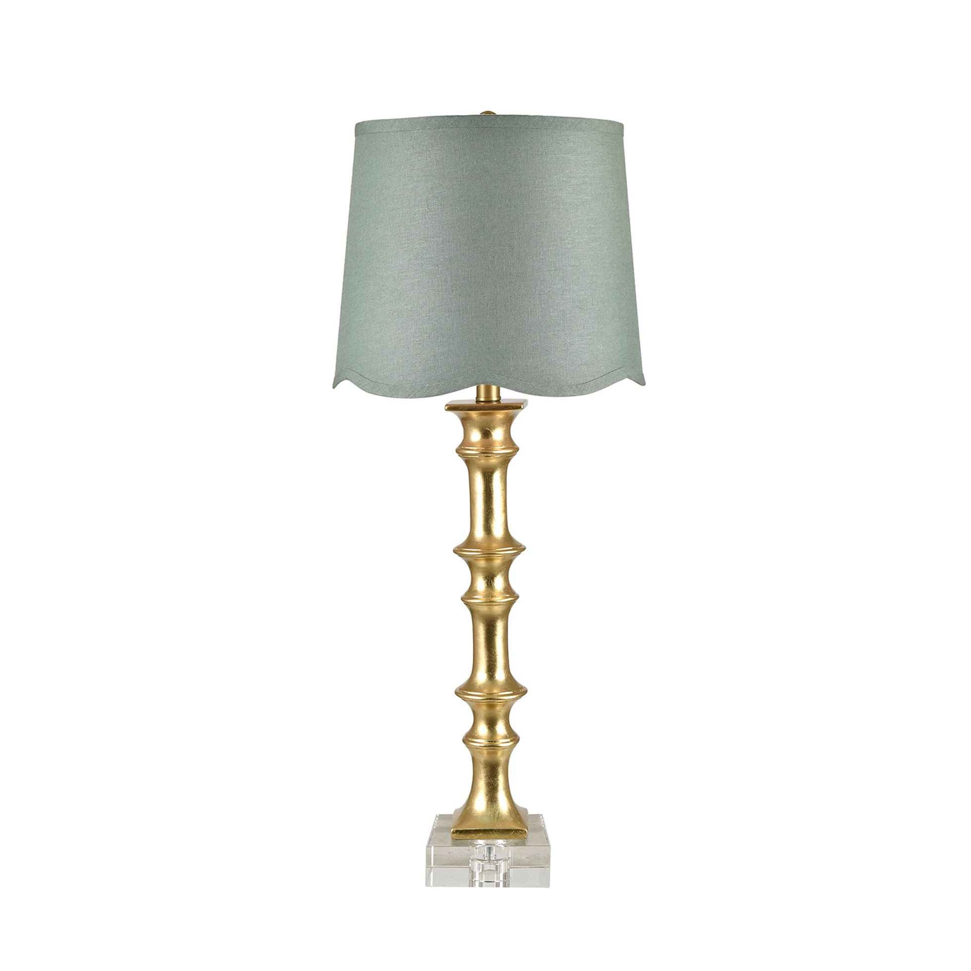 Crestview Green Romy Table Lamp
