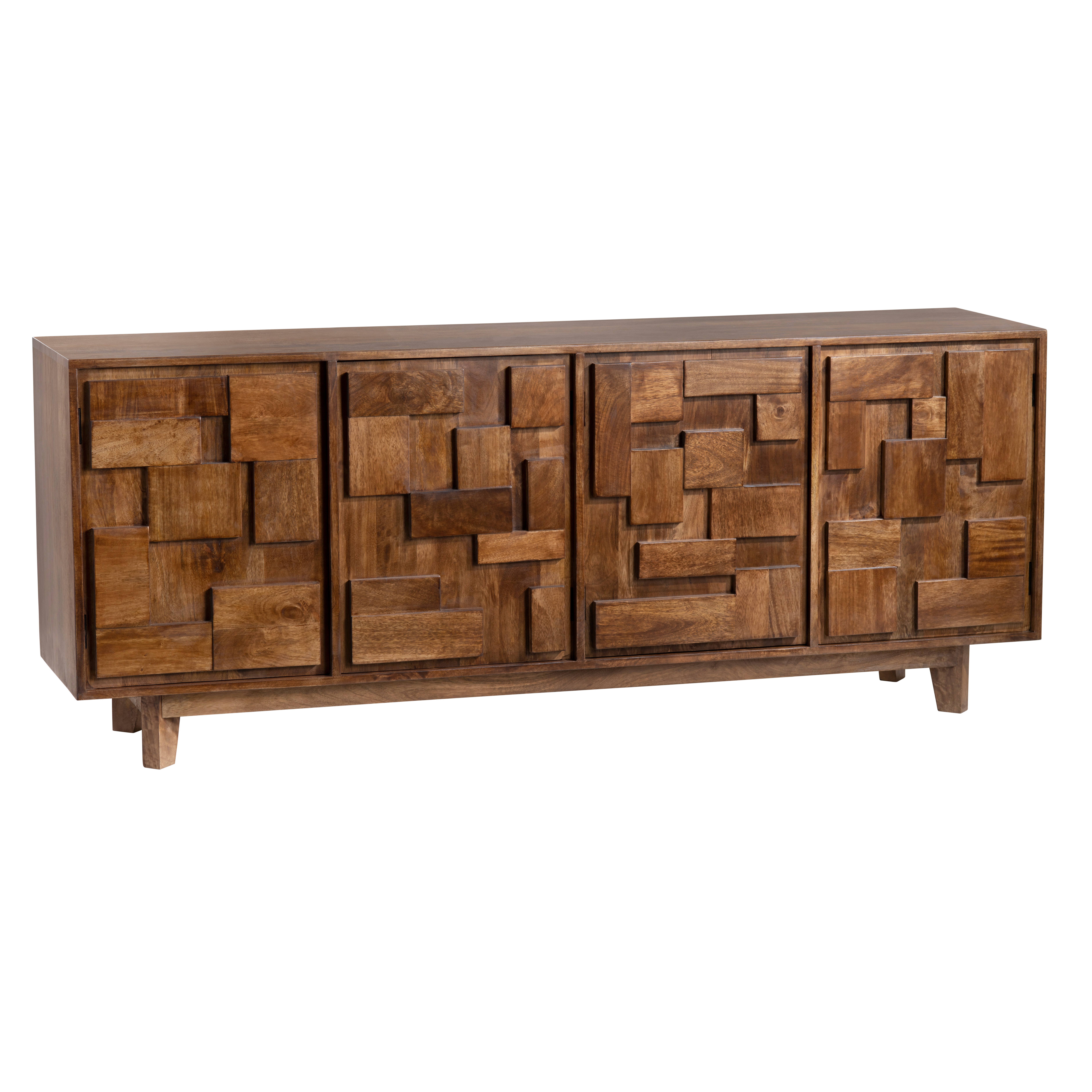 Crestview Mondrian Four Door Sideboard
