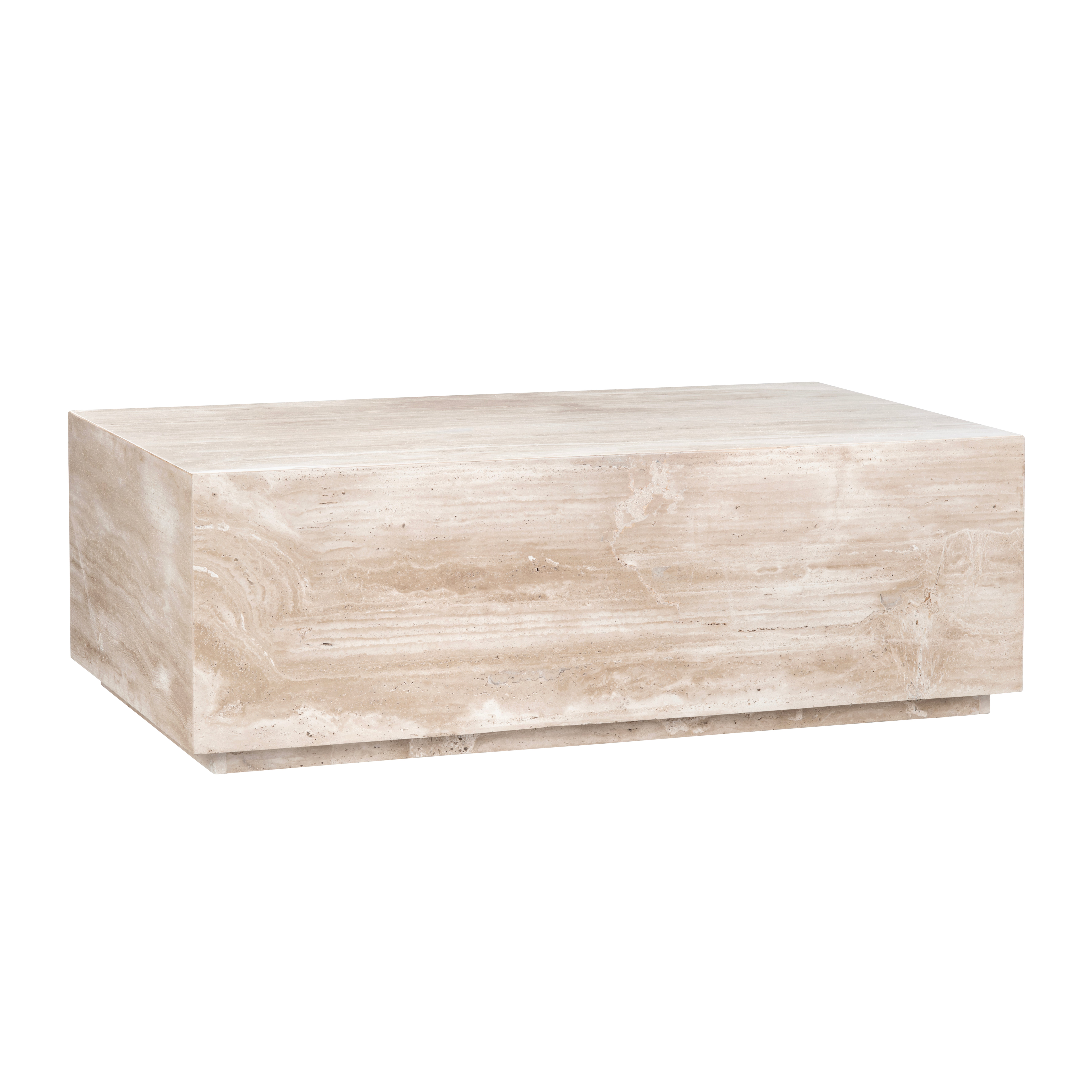 Crestview Palermo Travertine Cocktail Table