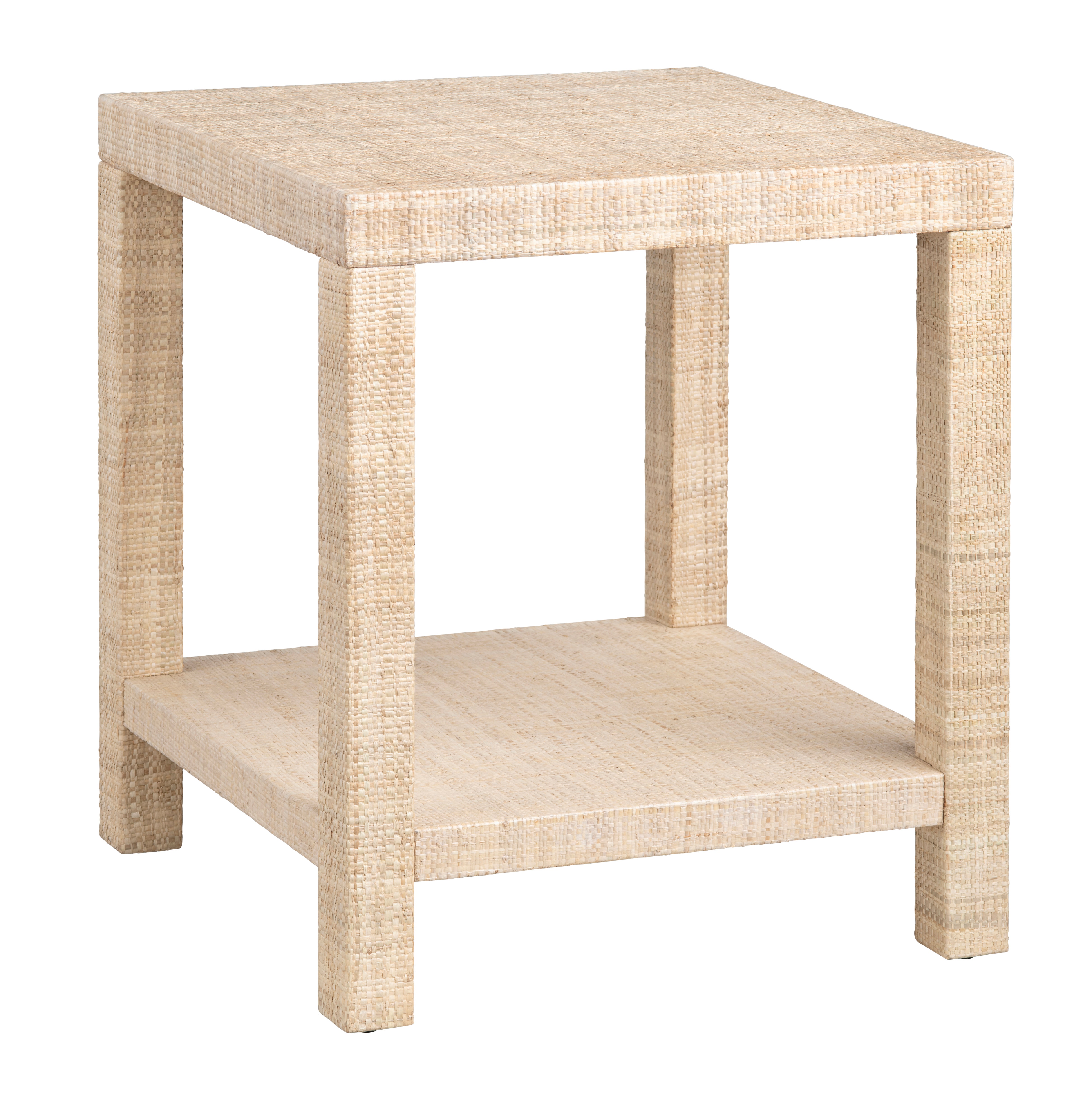 Crestview Providence Rafia End Table
