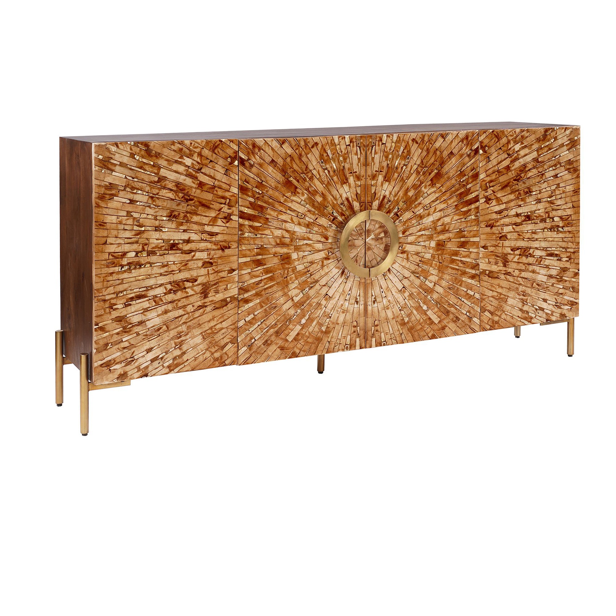 Crestview Safari Bone Inlay Sideboard