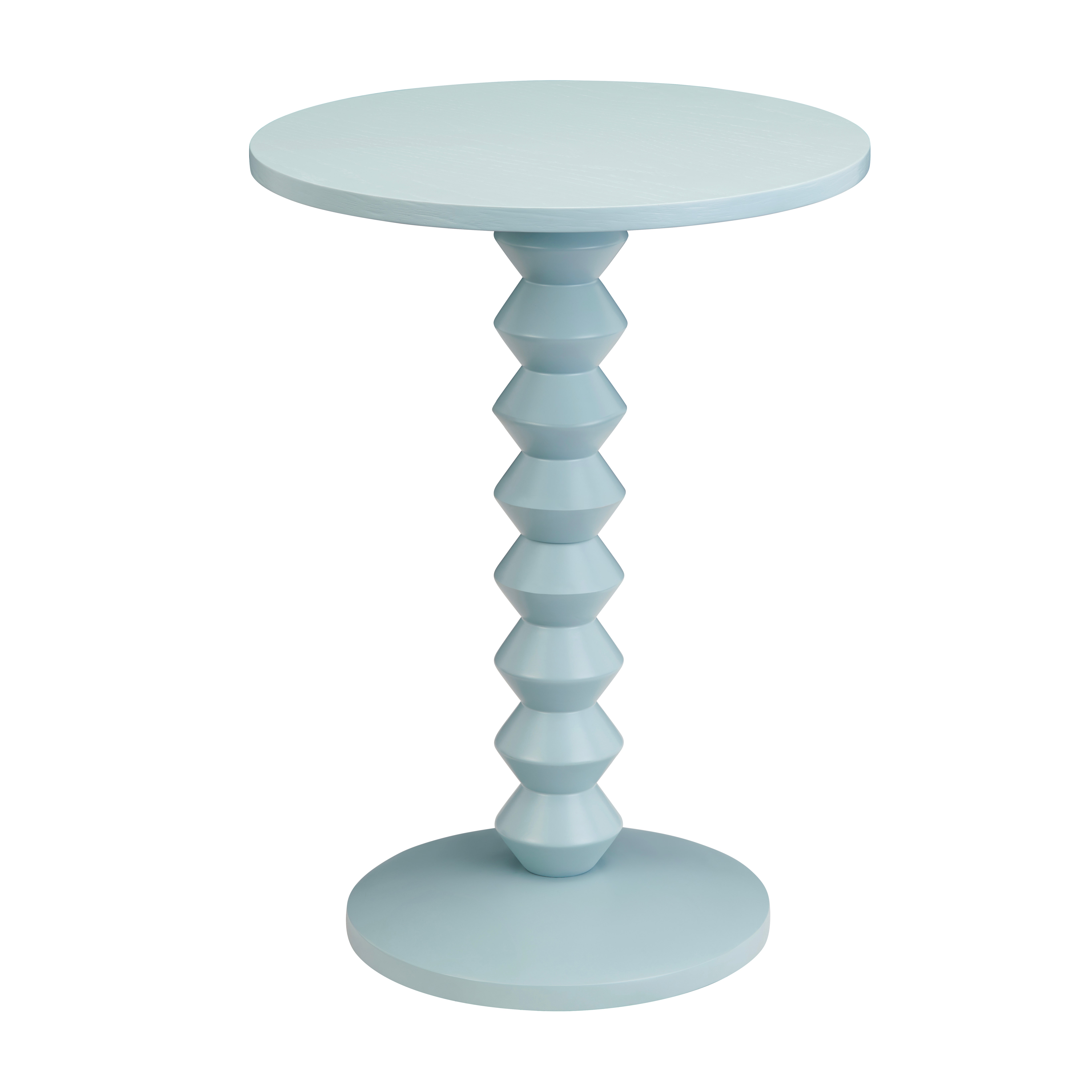 Crestview Taylor Accent Table Blue