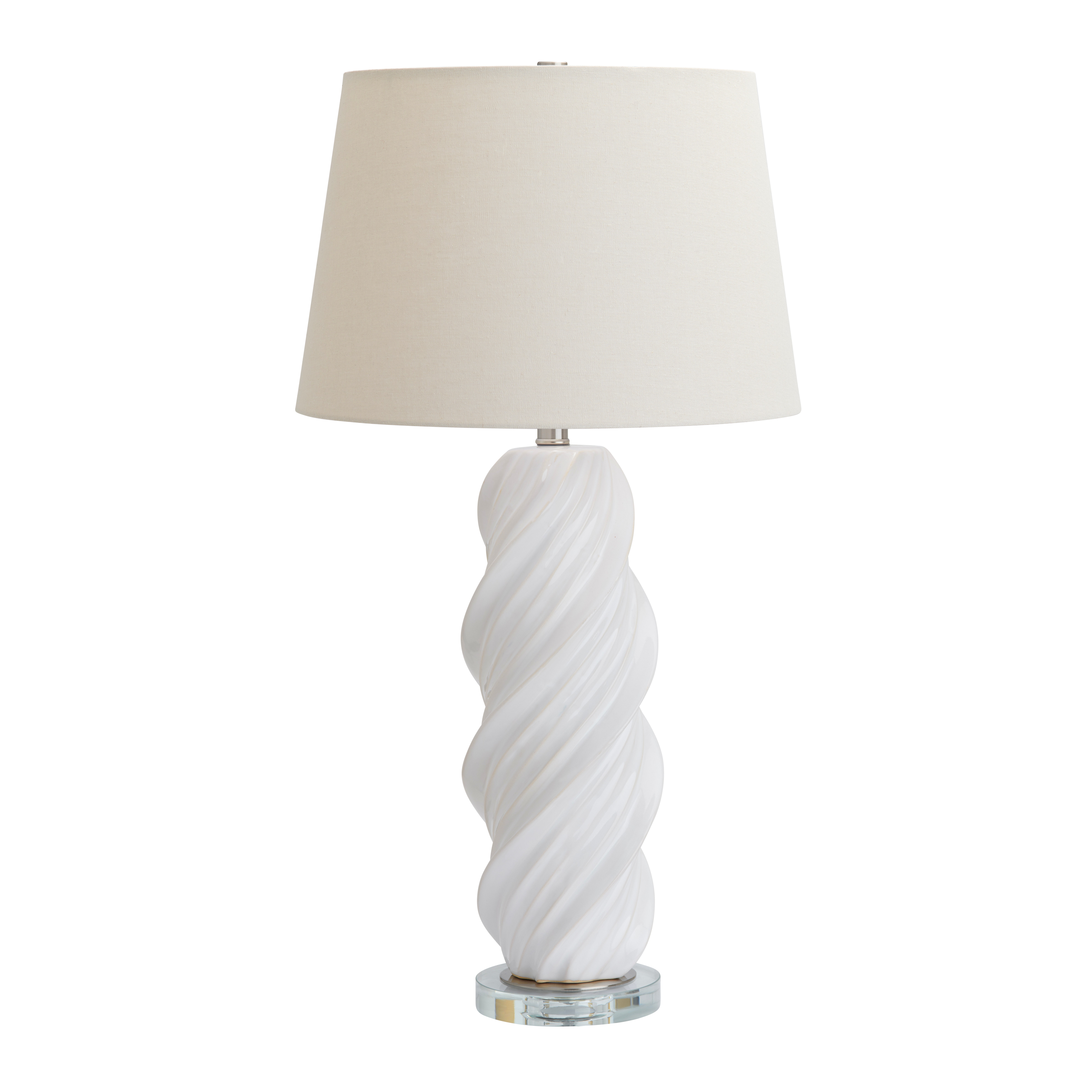 Crestview White Amira Table Lamps