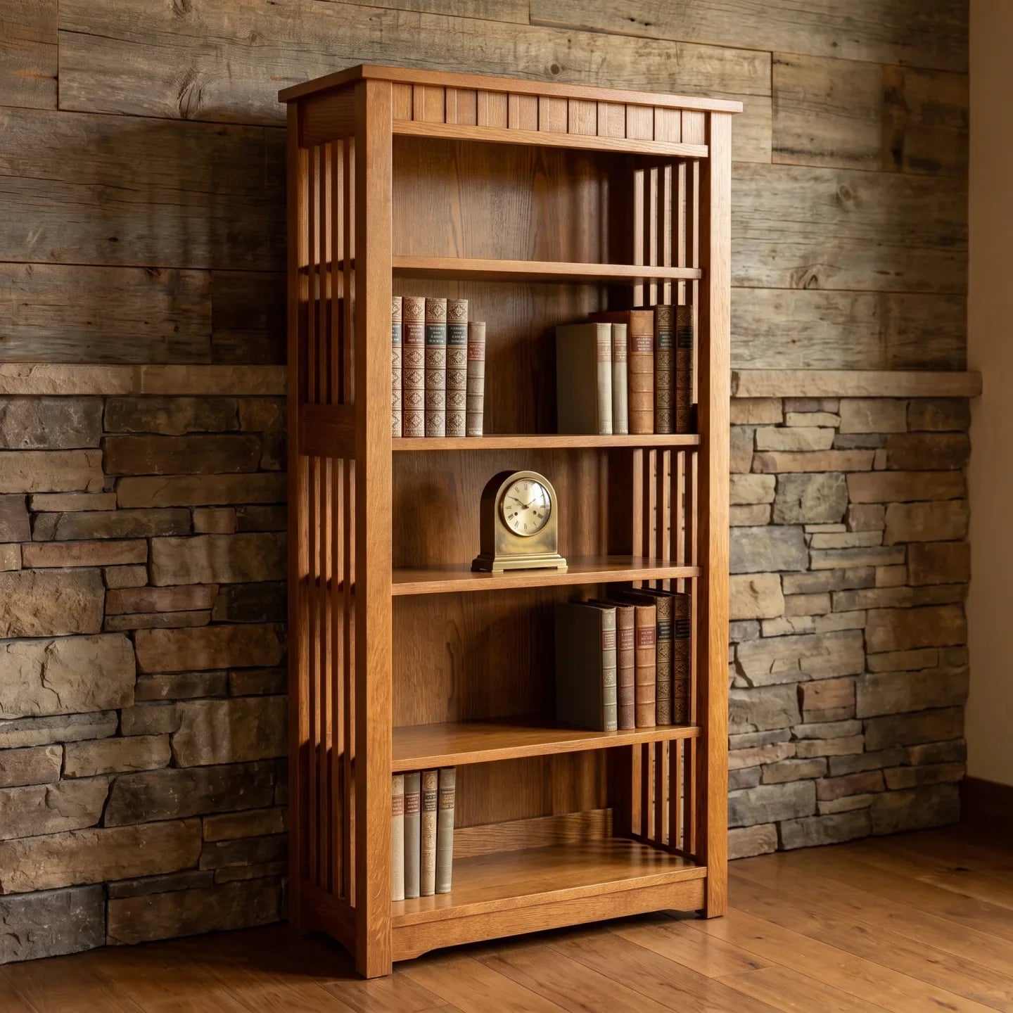 Trend Manor 60 Bookcase Solid Oak 1041
