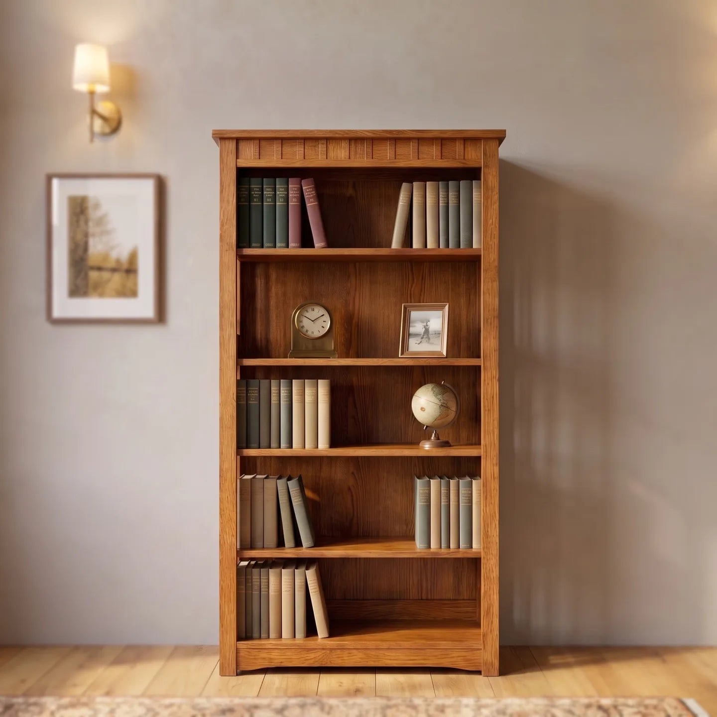 Trend Manor 60 Bookcase Solid Oak 1041