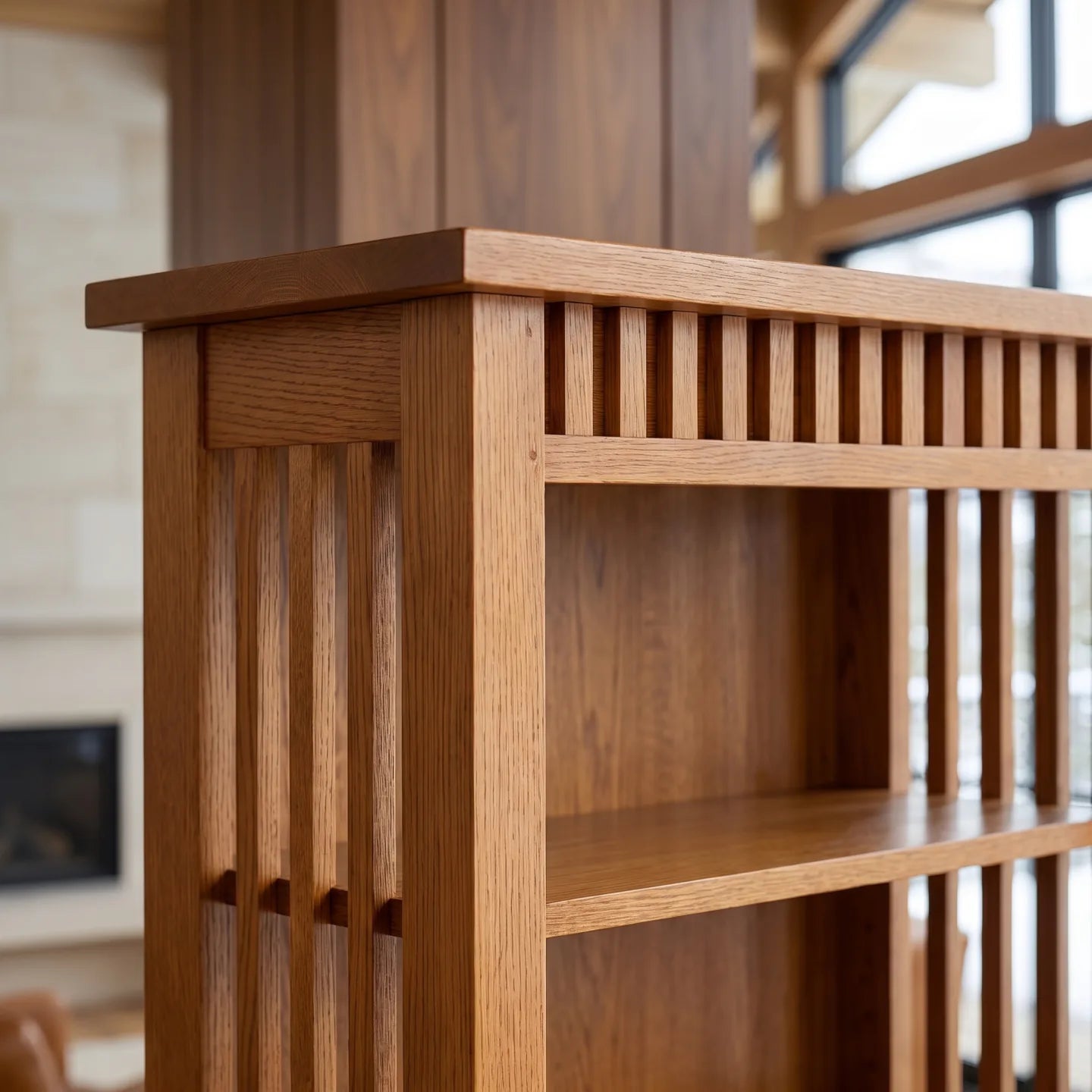 Trend Manor 72 Bookcase Solid Oak 1040