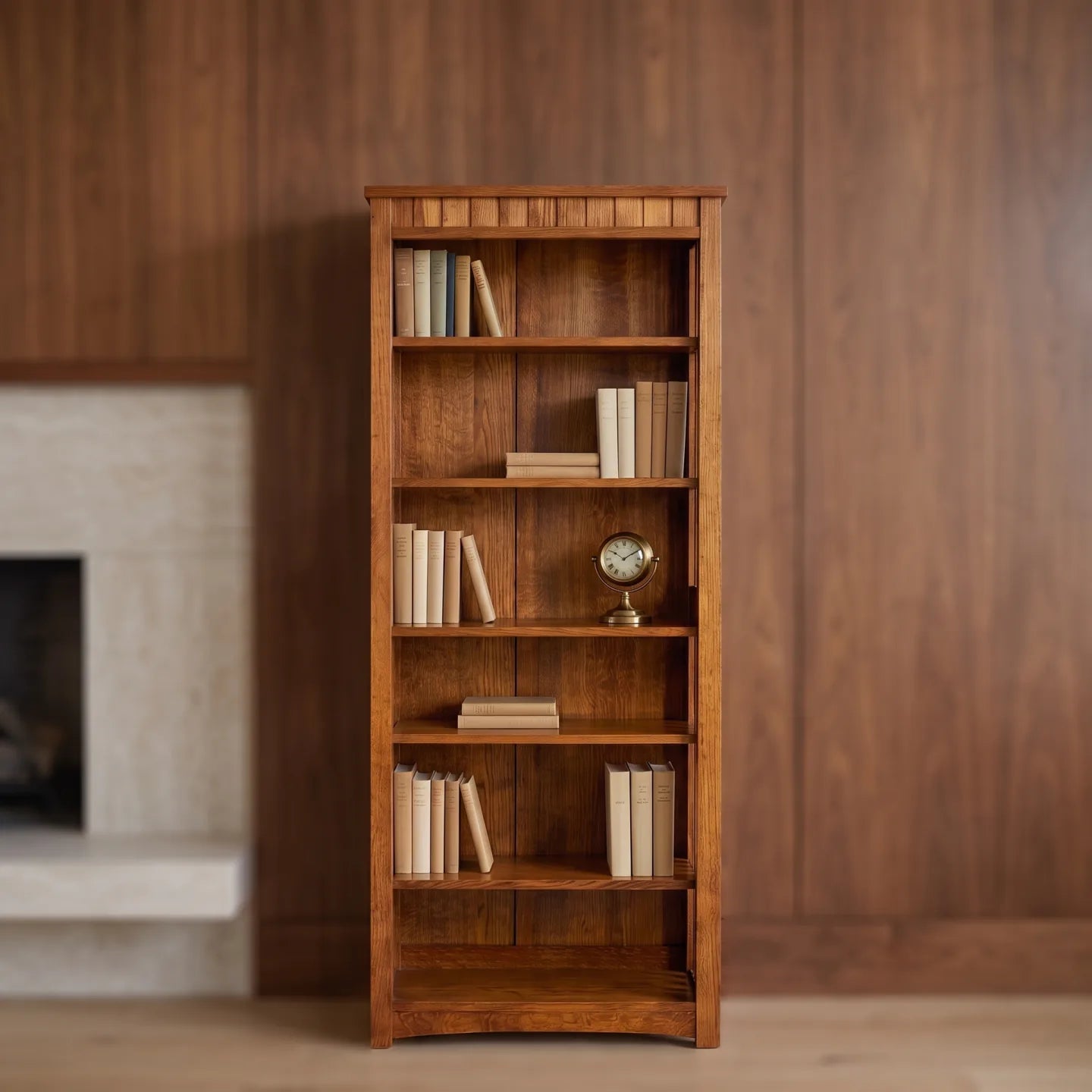 Trend Manor 72 Bookcase Solid Oak 1040