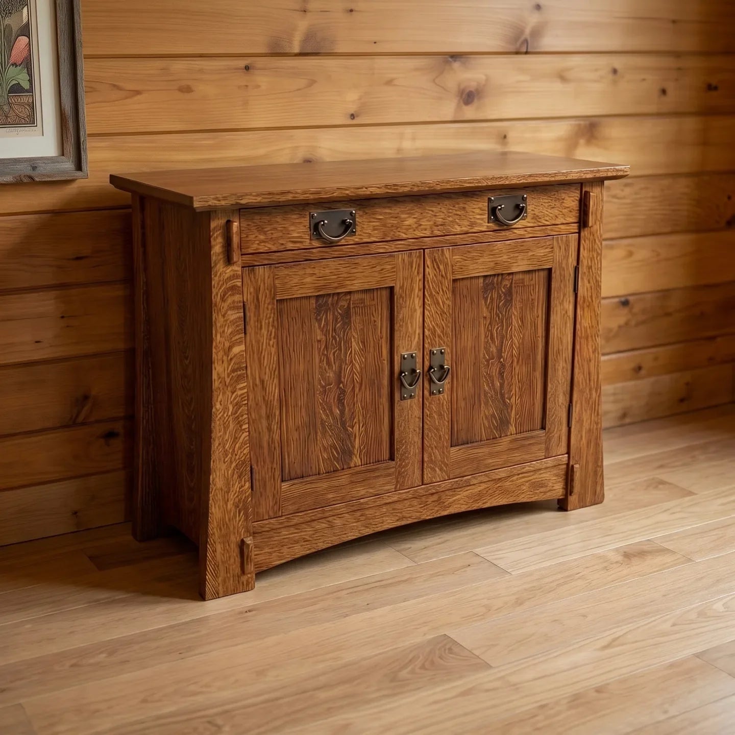 Trend Manor Bungalow 2 Door Console Solid Oak