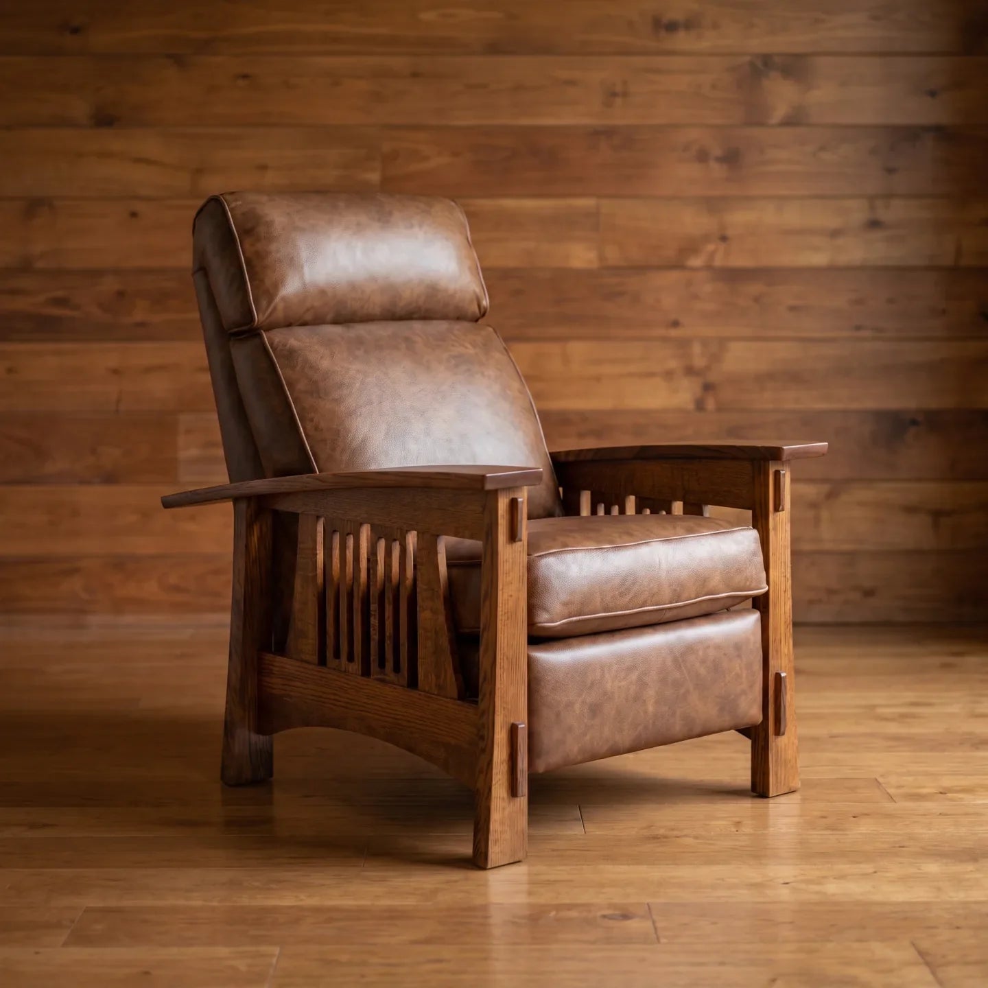 Trend Manor Bungalow Solid Oak Recliner 1738