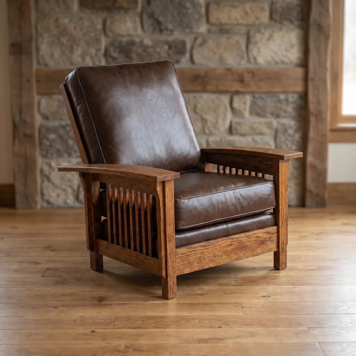 Trend Manor Morris Armchair Solid Oak 908