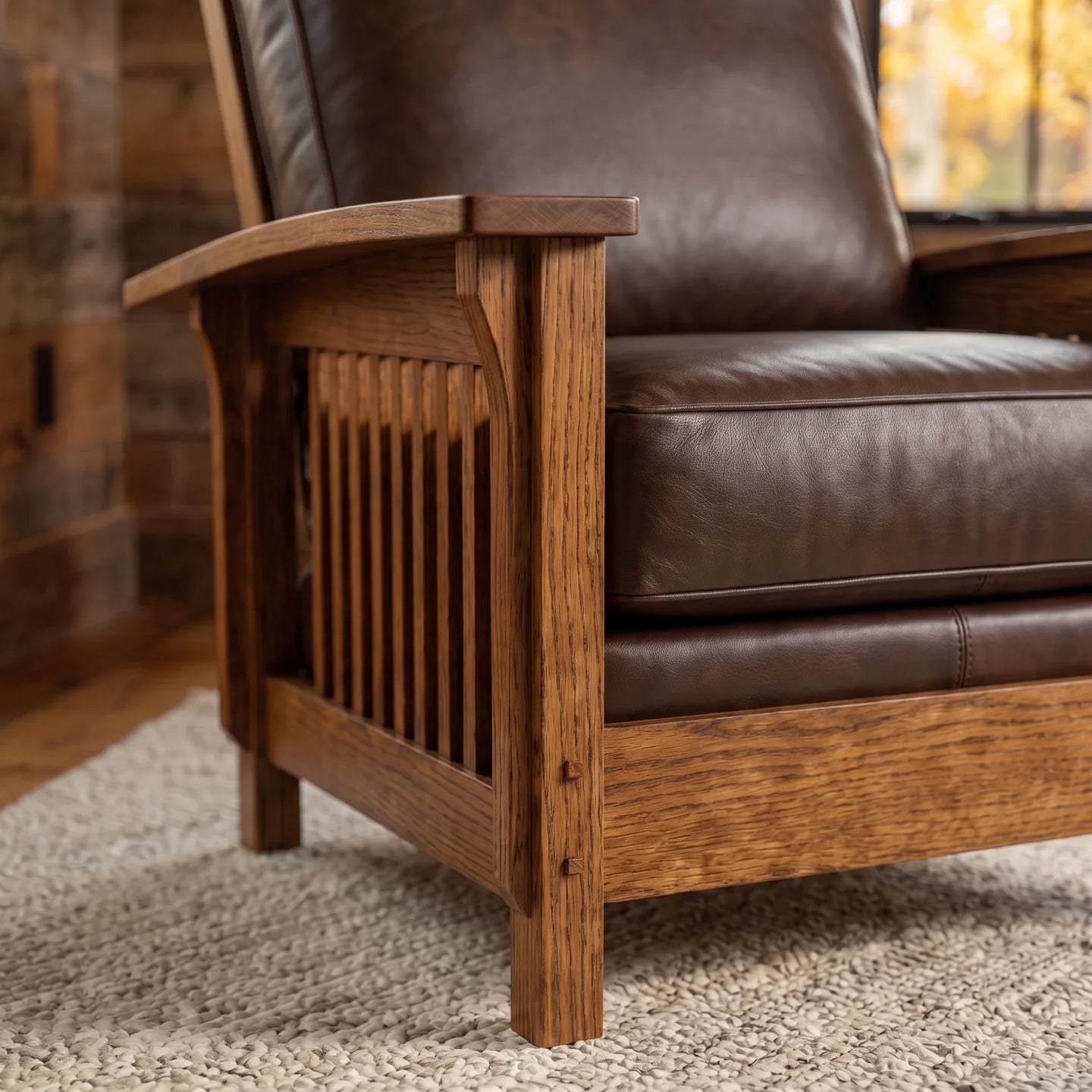 Trend Manor Morris Armchair Solid Oak 908