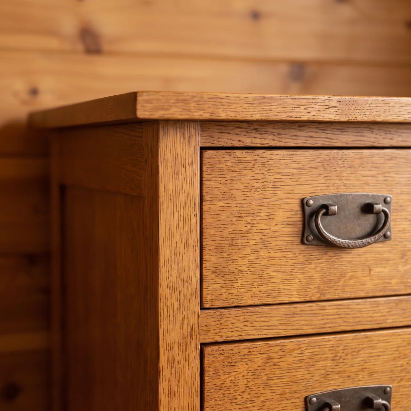 Trend Manor Solid American Oak 7 Drawer Chest Quartersawn Oak Storage 1707