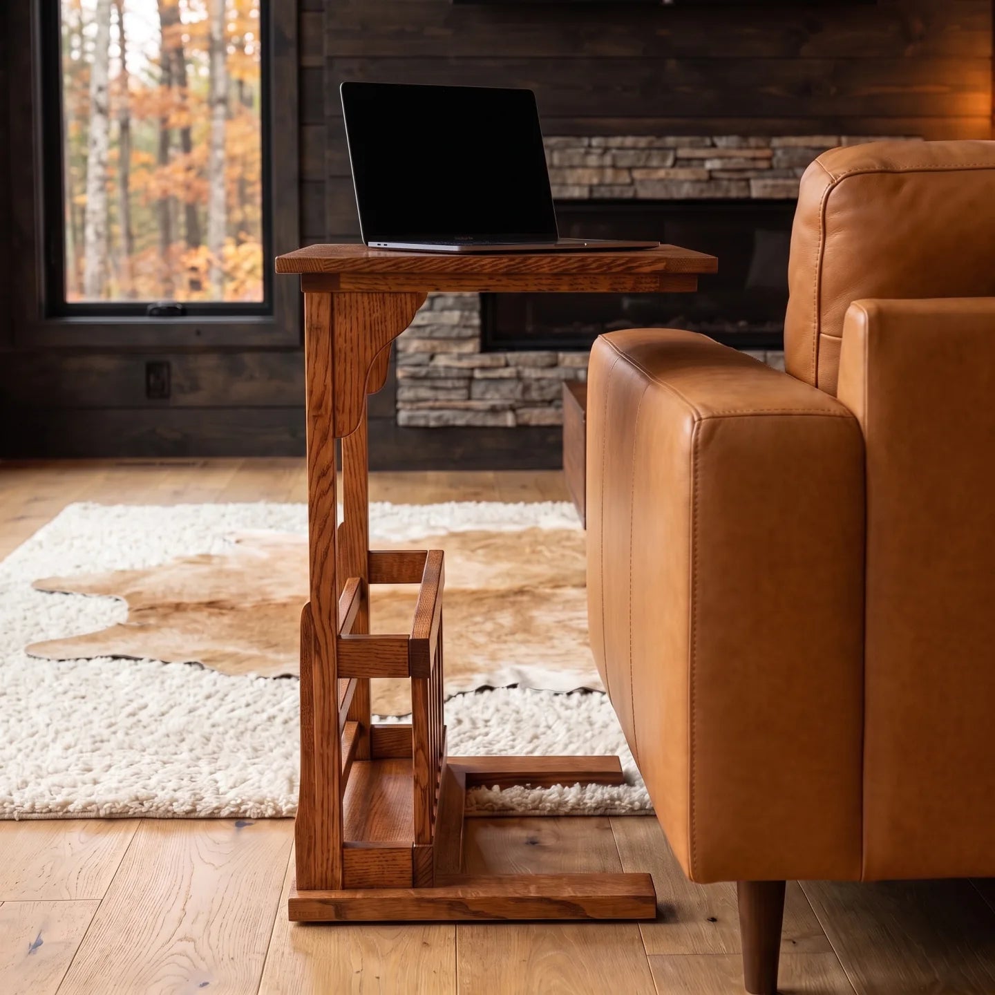 Trend Manor Solid Oak Laptop Sofa Mate Heirloom Quality 7 Step Finish 92