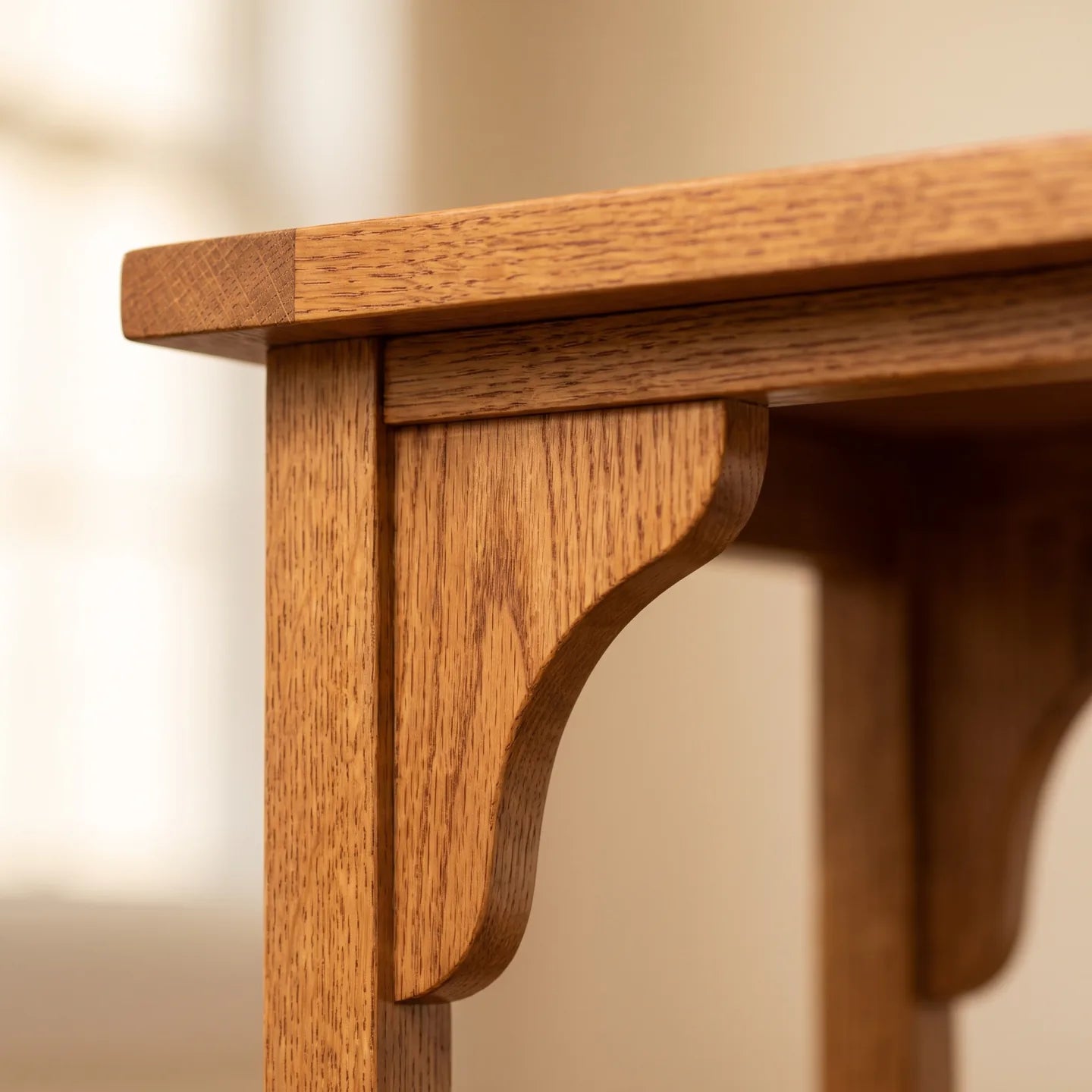 Trend Manor Solid Oak Sofa Mate End Table With Cup Holder Heirloom Quality 7 Step Finish 91
