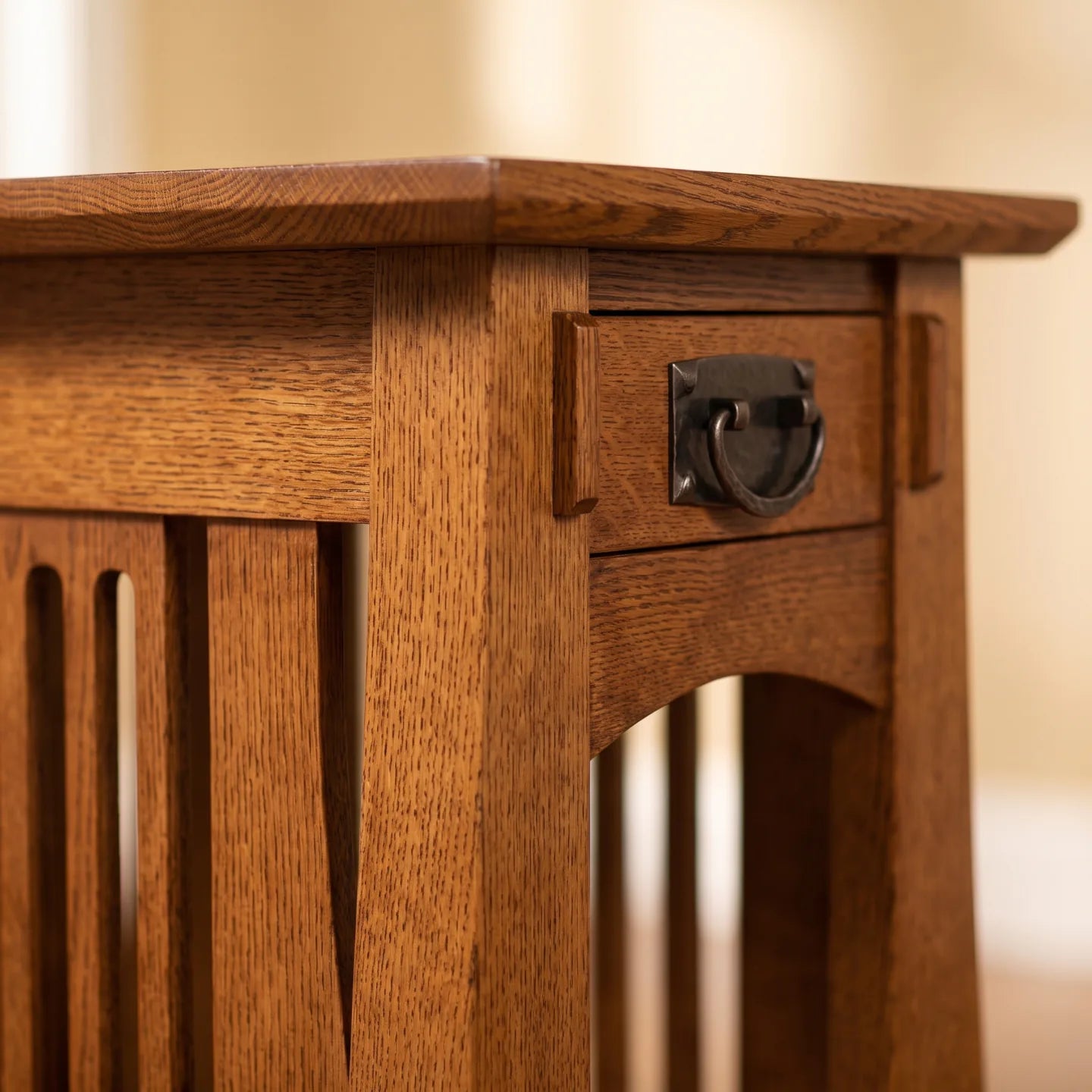 Trend Manor Solid Oak Spacesaver End Table Heirloom Quality With 7 Step Finish 1725