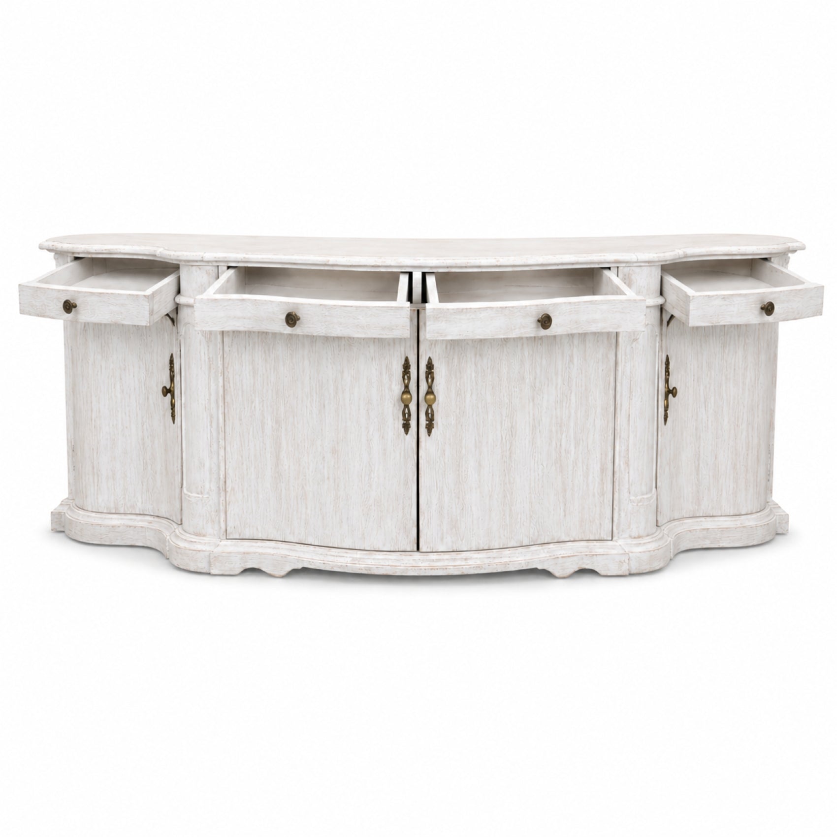 Zentique WHT782 E272 10 Open Drawers Doors New
